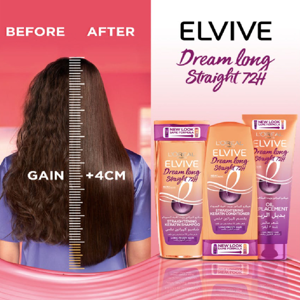 Elvive, Dream Long Shampoo, Shampoo to strengthen and lengthen hair, 400ml