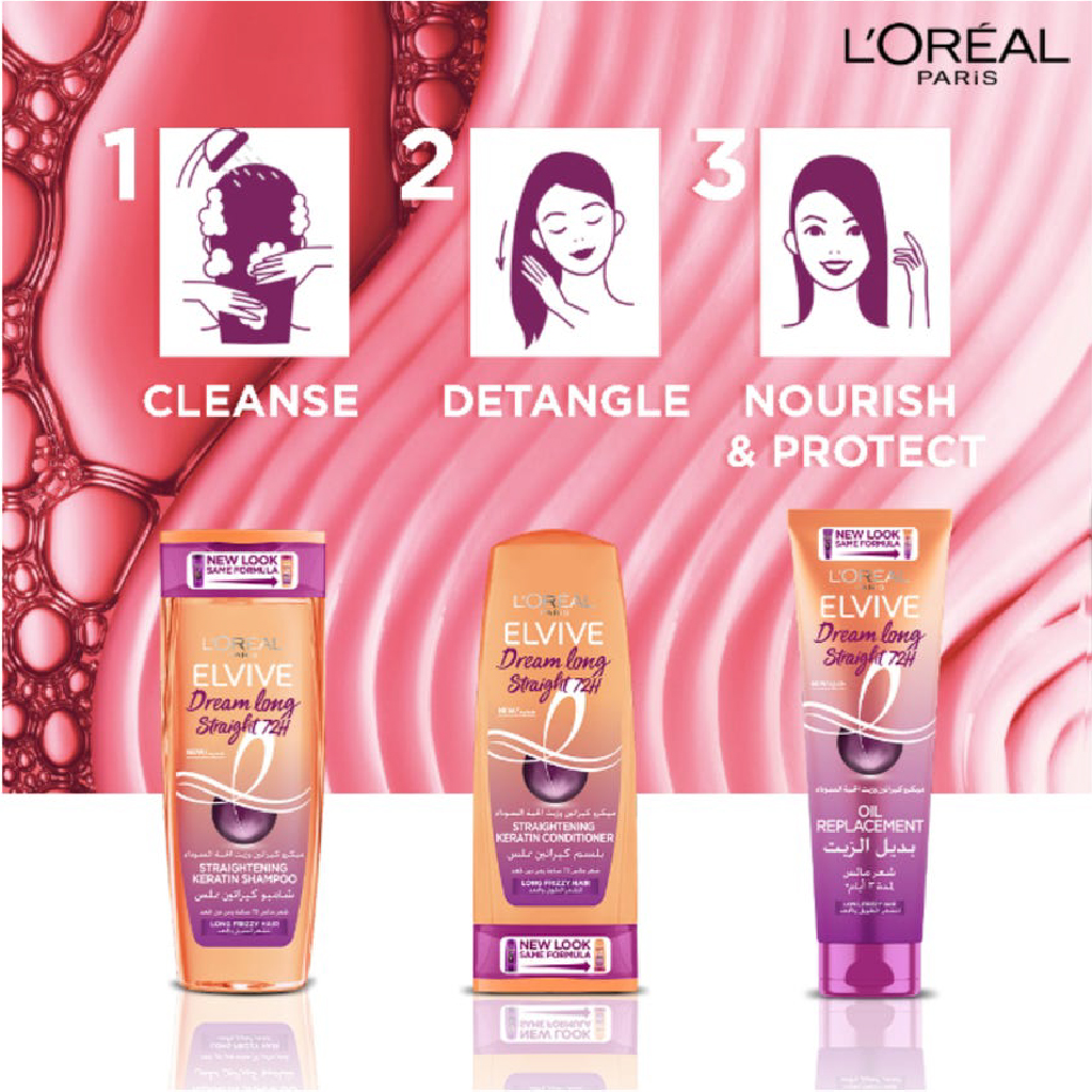 Elvive, Dream Long Shampoo, Shampoo to strengthen and lengthen hair, 400ml