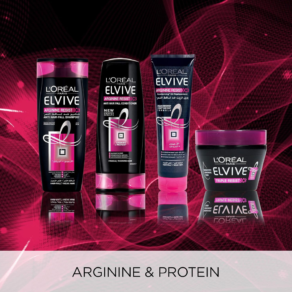 L’Oréal Paris Elvive, Arginine Shampoo, Strengthening shampoo for hair fall control, 400ml