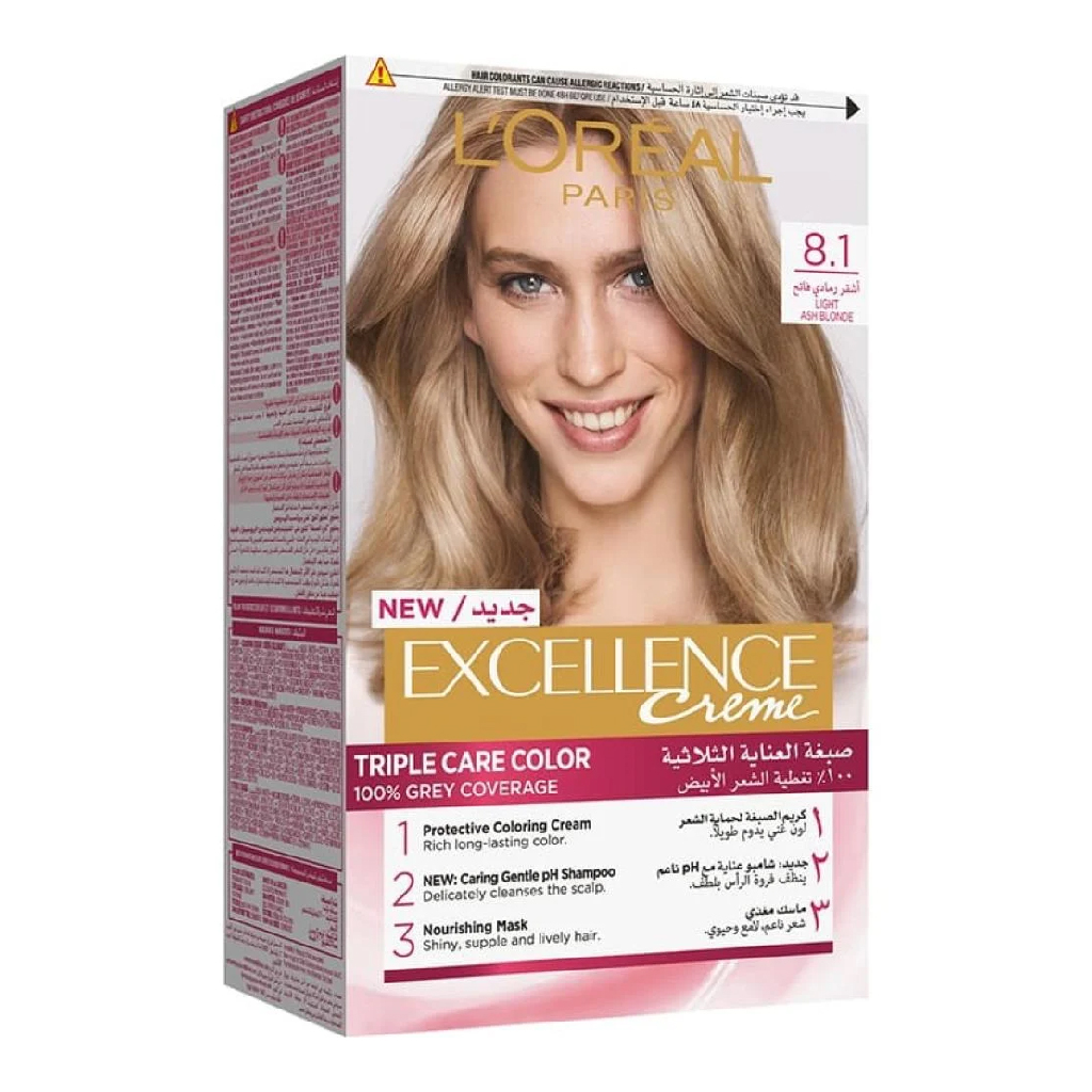 Loreal Loreal Excellence Hc Hc. 8.1 Lt.Ash Blonde