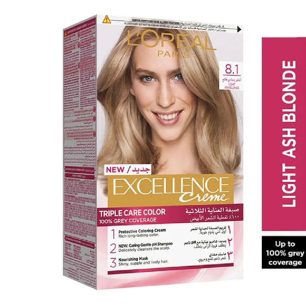 Loreal Loreal Excellence Hc Hc. 8.1 Lt.Ash Blonde