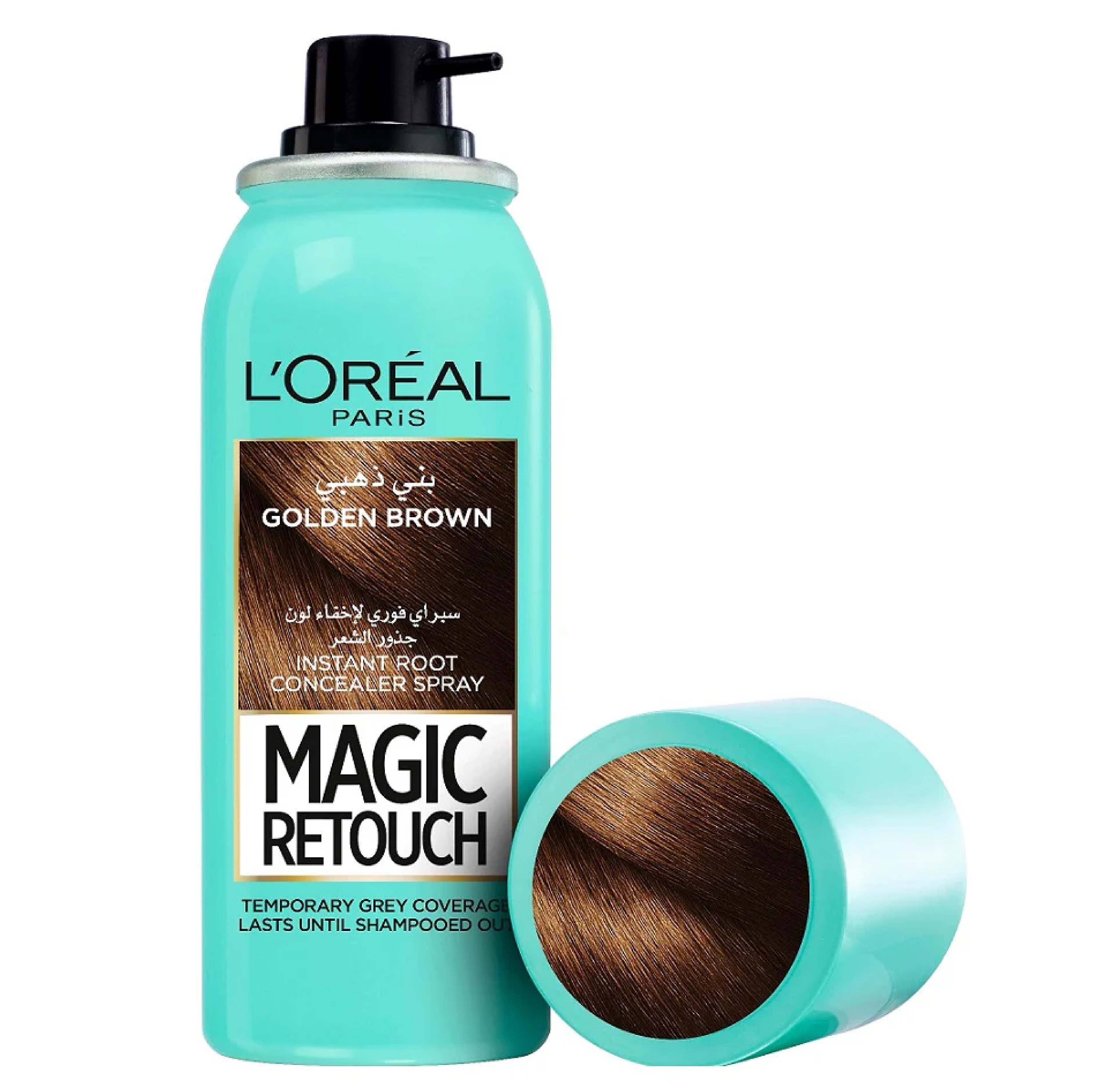 L’Oréal, Magic Retouch Instant Root Concealer Spray, Temporary root touch-up spray, Chestnut, 150ml