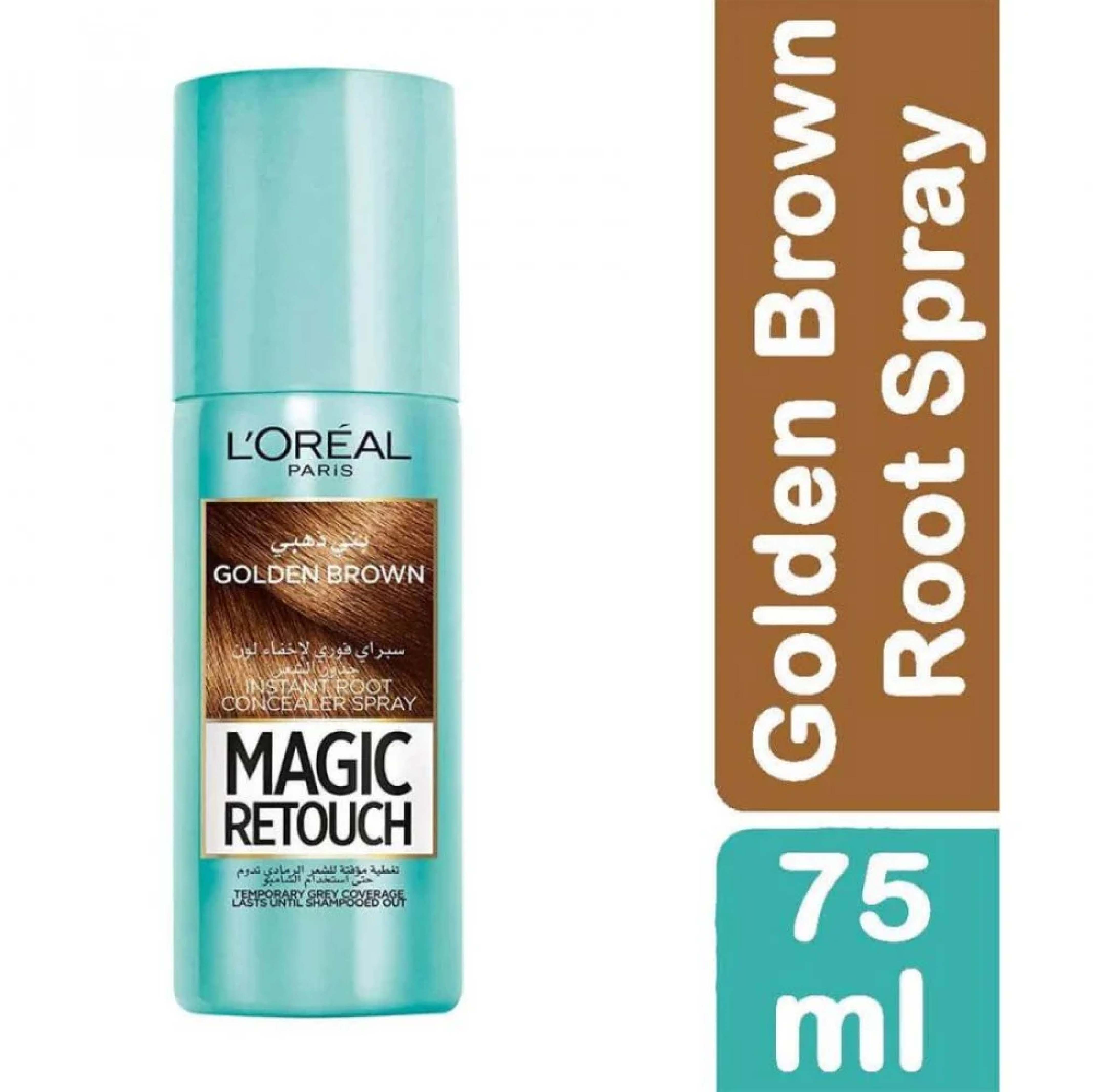 L’Oréal, Magic Retouch Instant Root Concealer Spray, Temporary root touch-up spray, Chestnut, 150ml