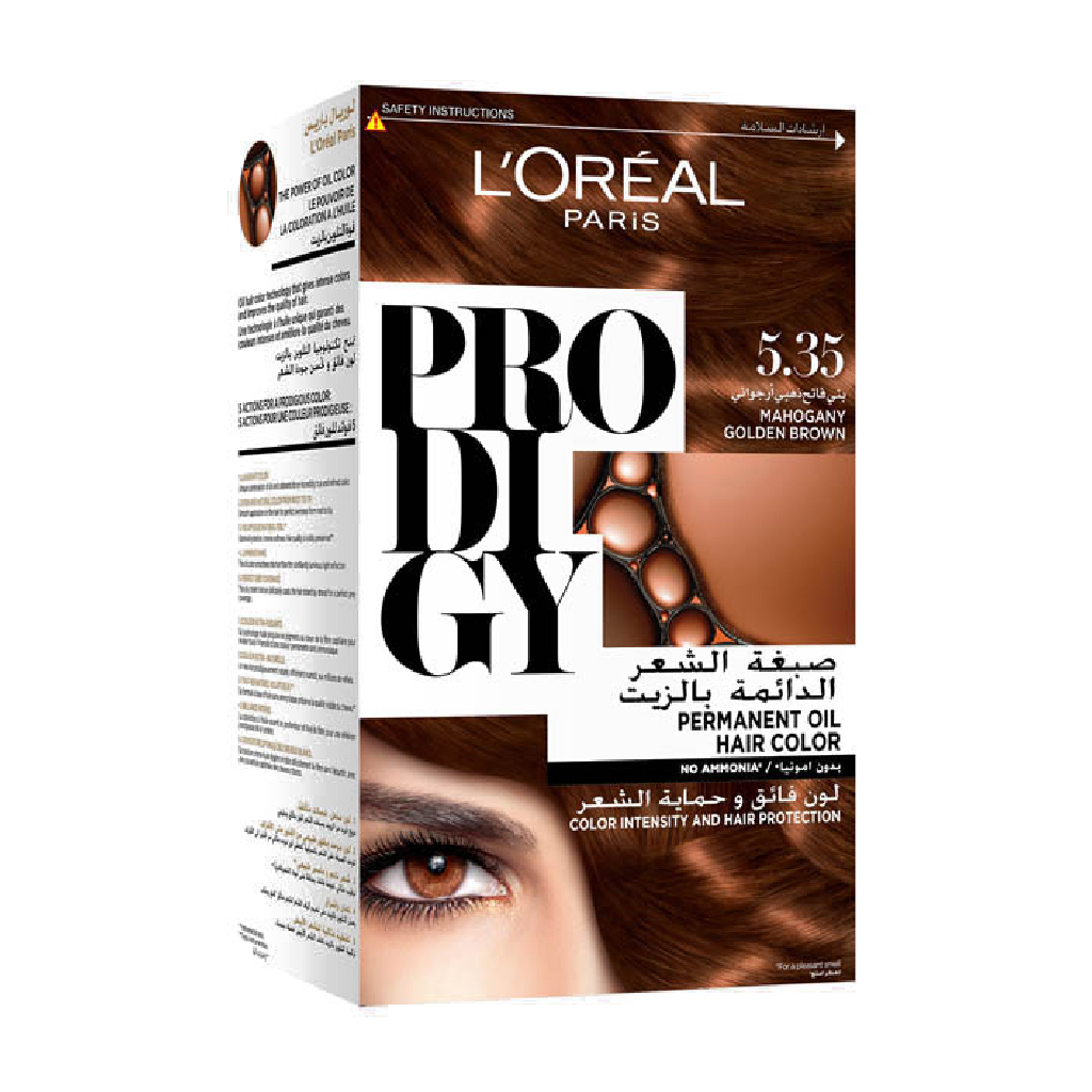 L’Oréal, Prodigy Hair Color, Permanent oil hair color, 535 Tchoco