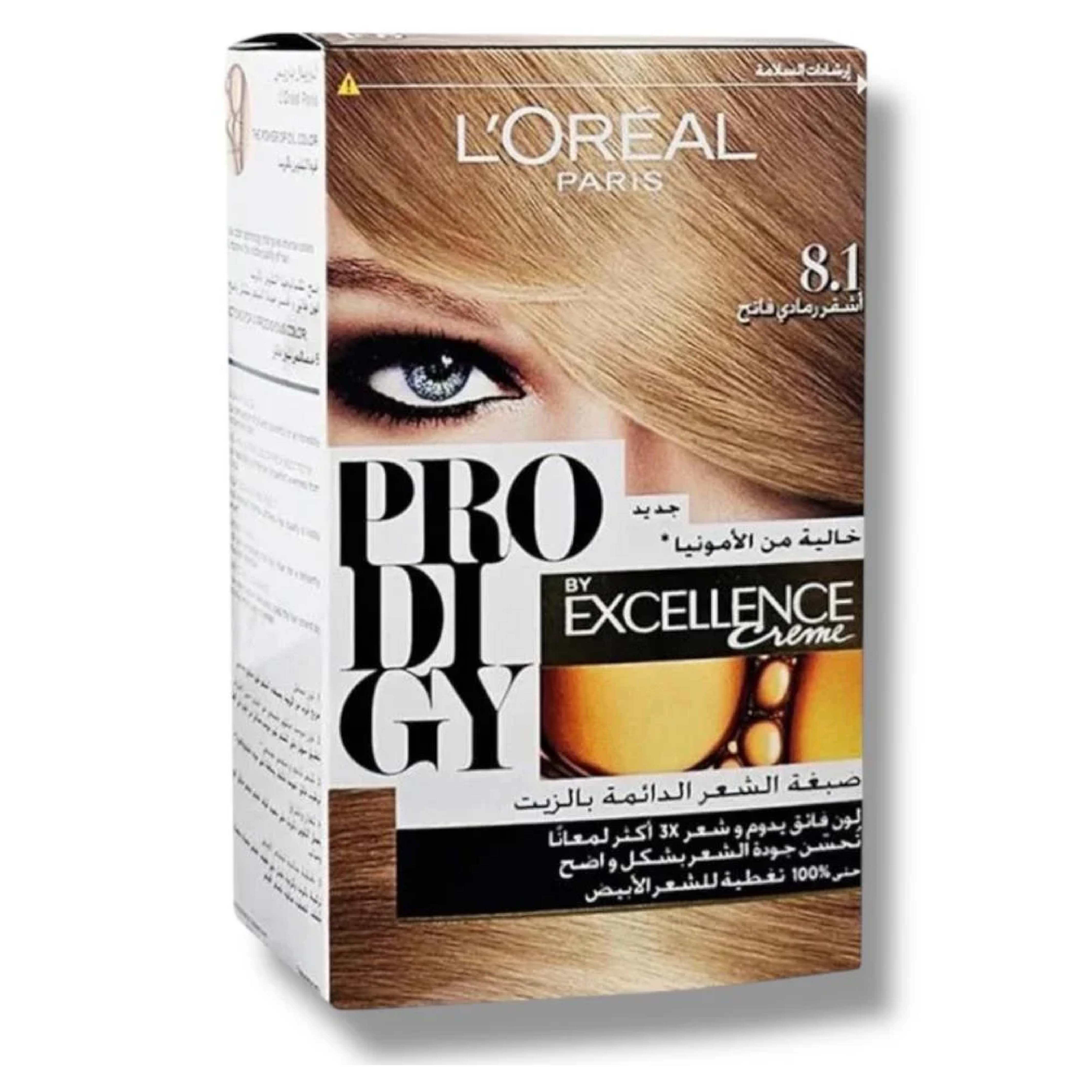 L’Oréal, Prodigy Hair Color, Permanent oil hair color, 8 Dune