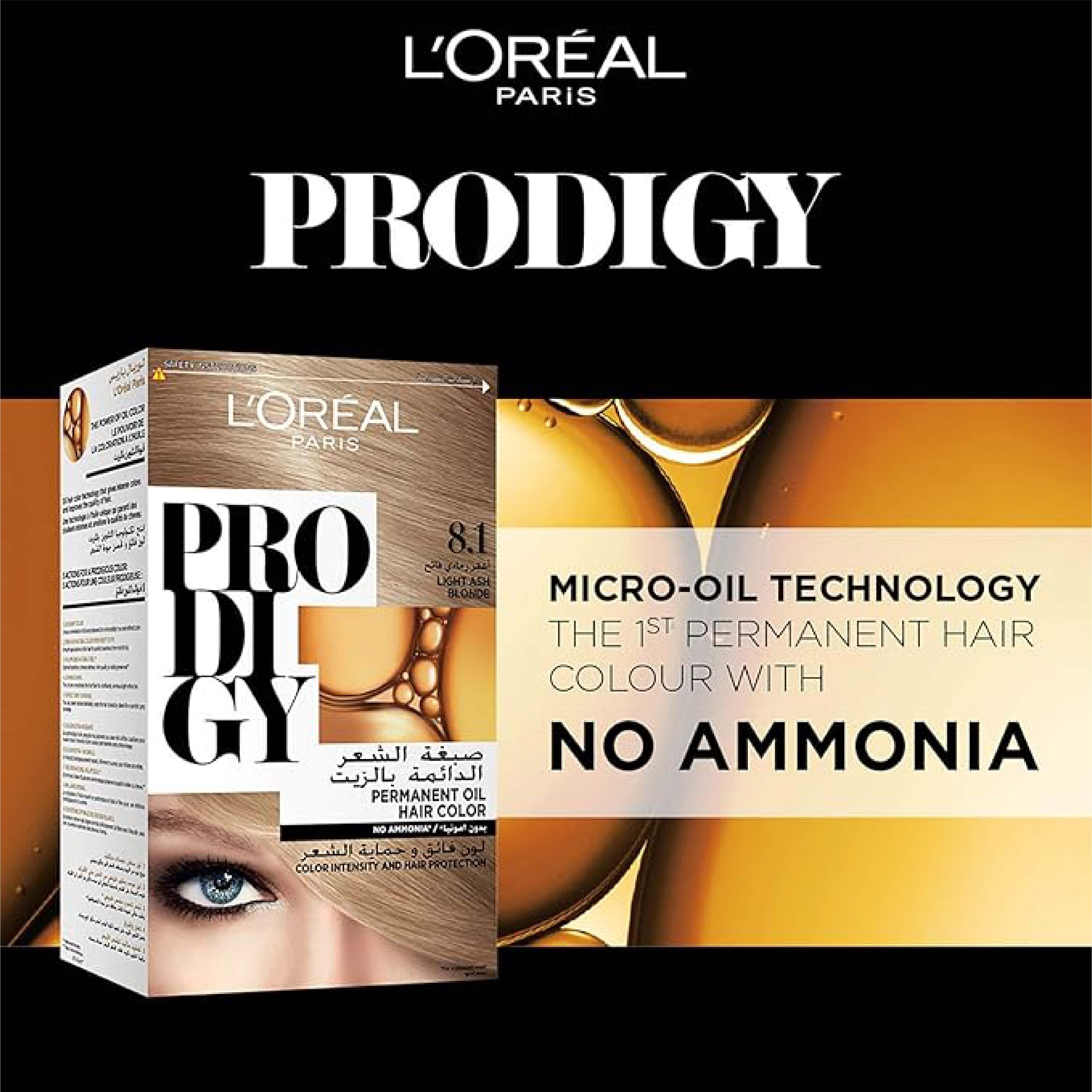 L’Oréal, Prodigy Hair Color, Permanent oil hair color, 8 Dune