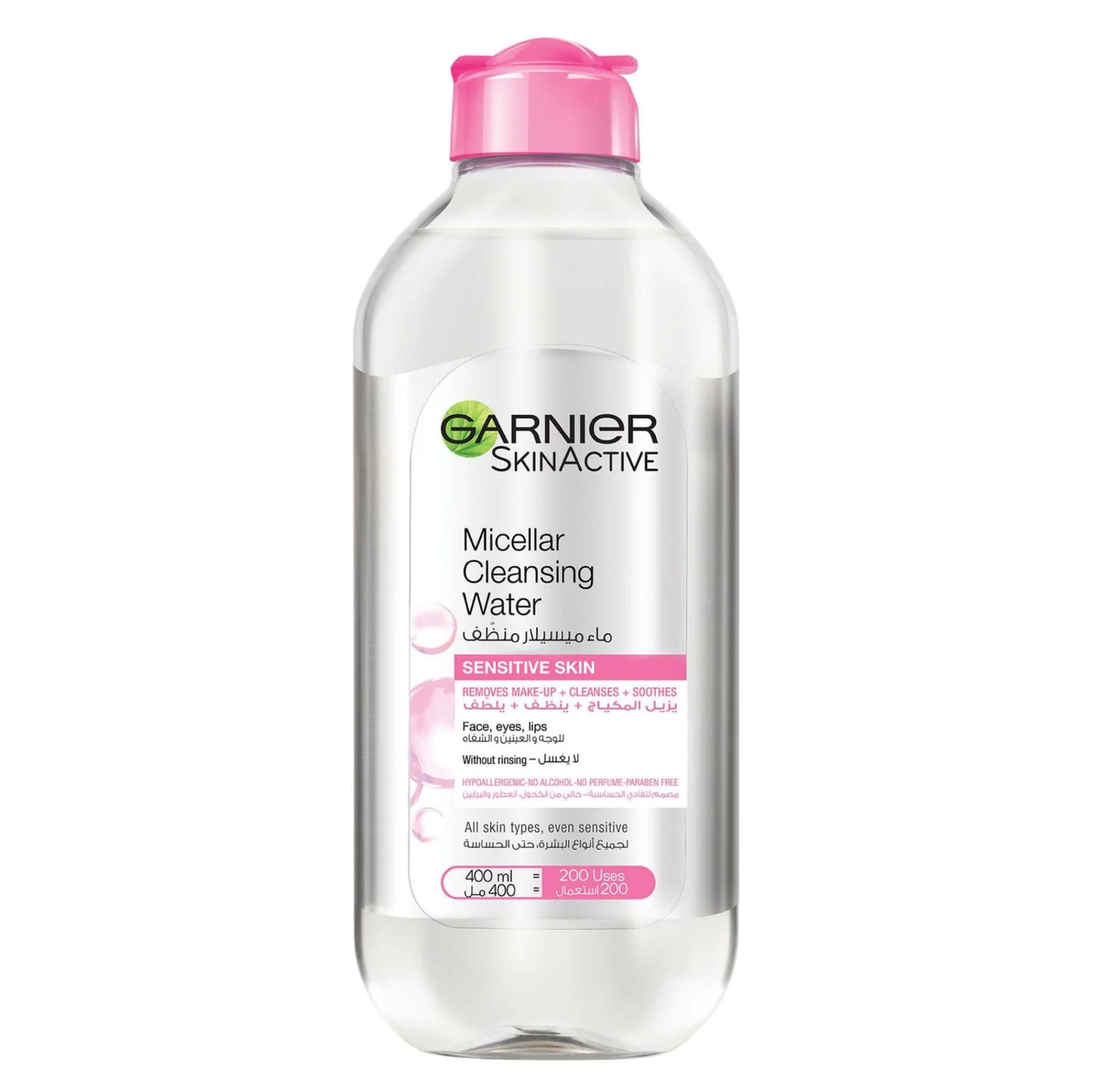 Garnier, Skin Naturals Essentials Micellar Oil-In-Water, Cleansing micellar water with oil for makeup removal