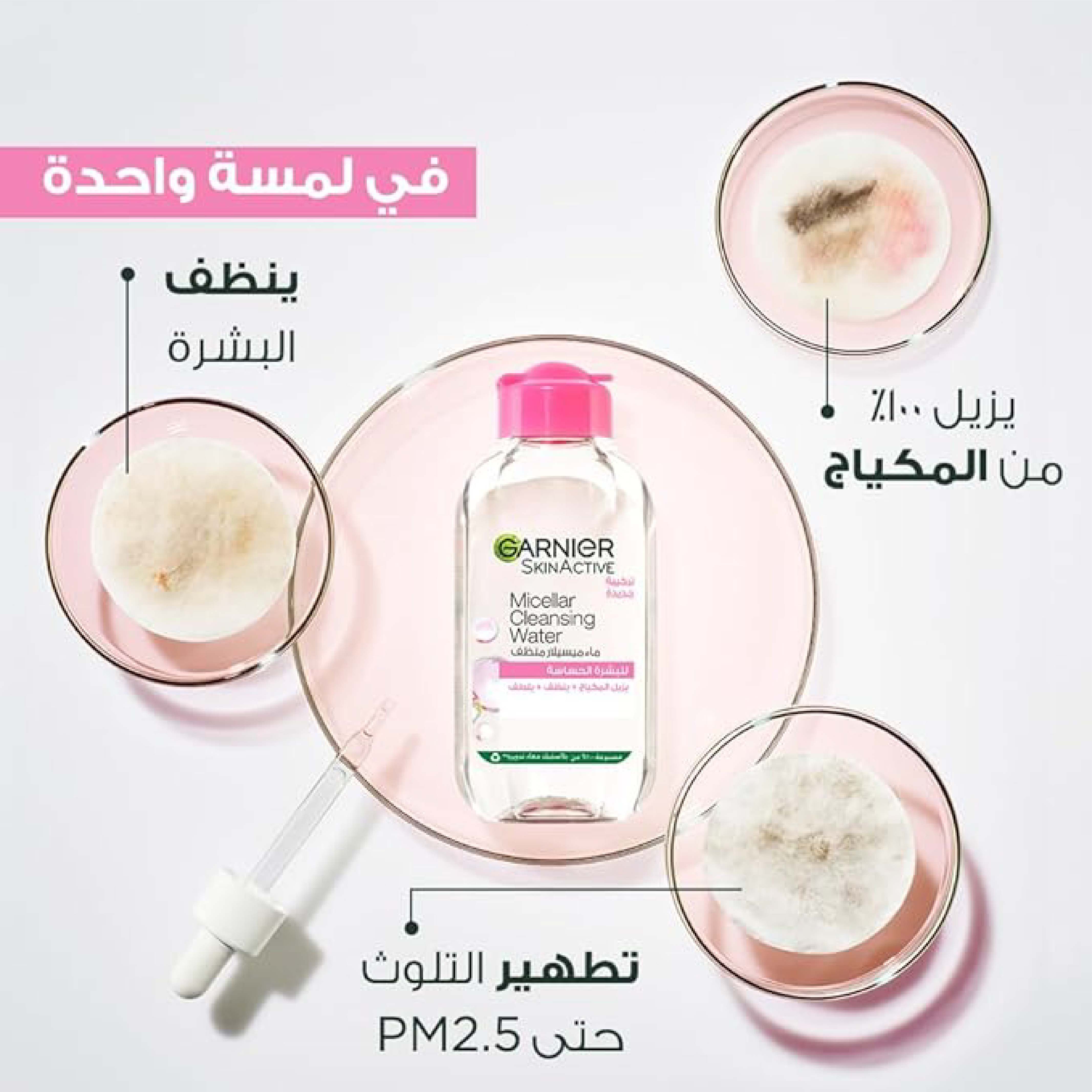 Garnier, Skin Naturals Essentials Micellar Oil-In-Water, Cleansing micellar water with oil for makeup removal