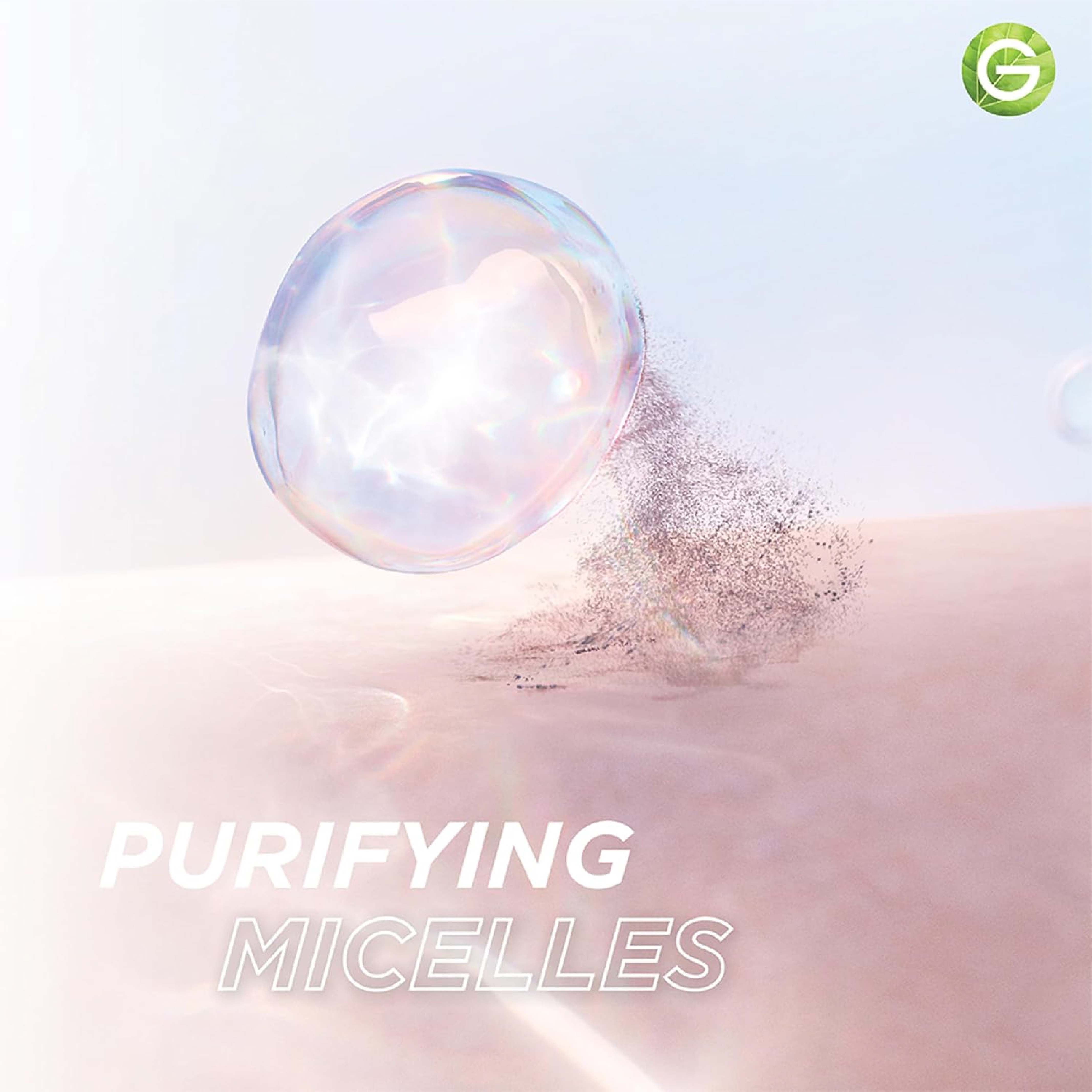 Garnier, Skin Naturals Essentials Micellar Oil-In-Water, Cleansing micellar water with oil for makeup removal