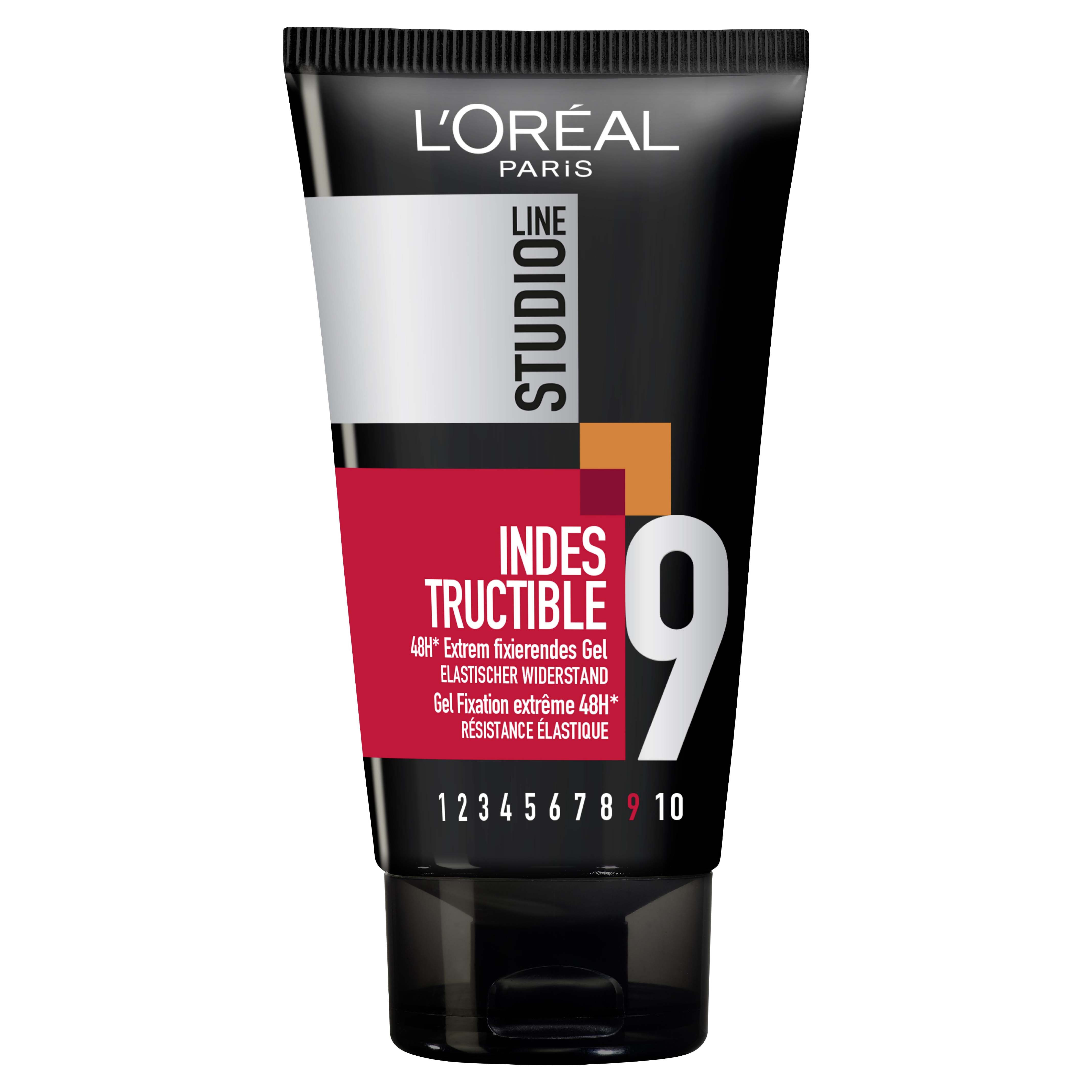 L’Oréal, Studio Line Gel Tube Xtreme, Strong hold styling gel for extreme hair control, Standard size