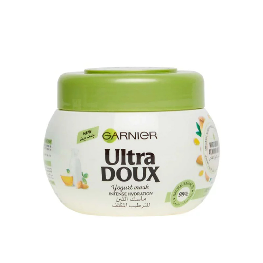 Garnier Ultra Doux, Almond Milk and Agave Hair Mask, Nourishing and moisturizing hair treatment, 300 ml