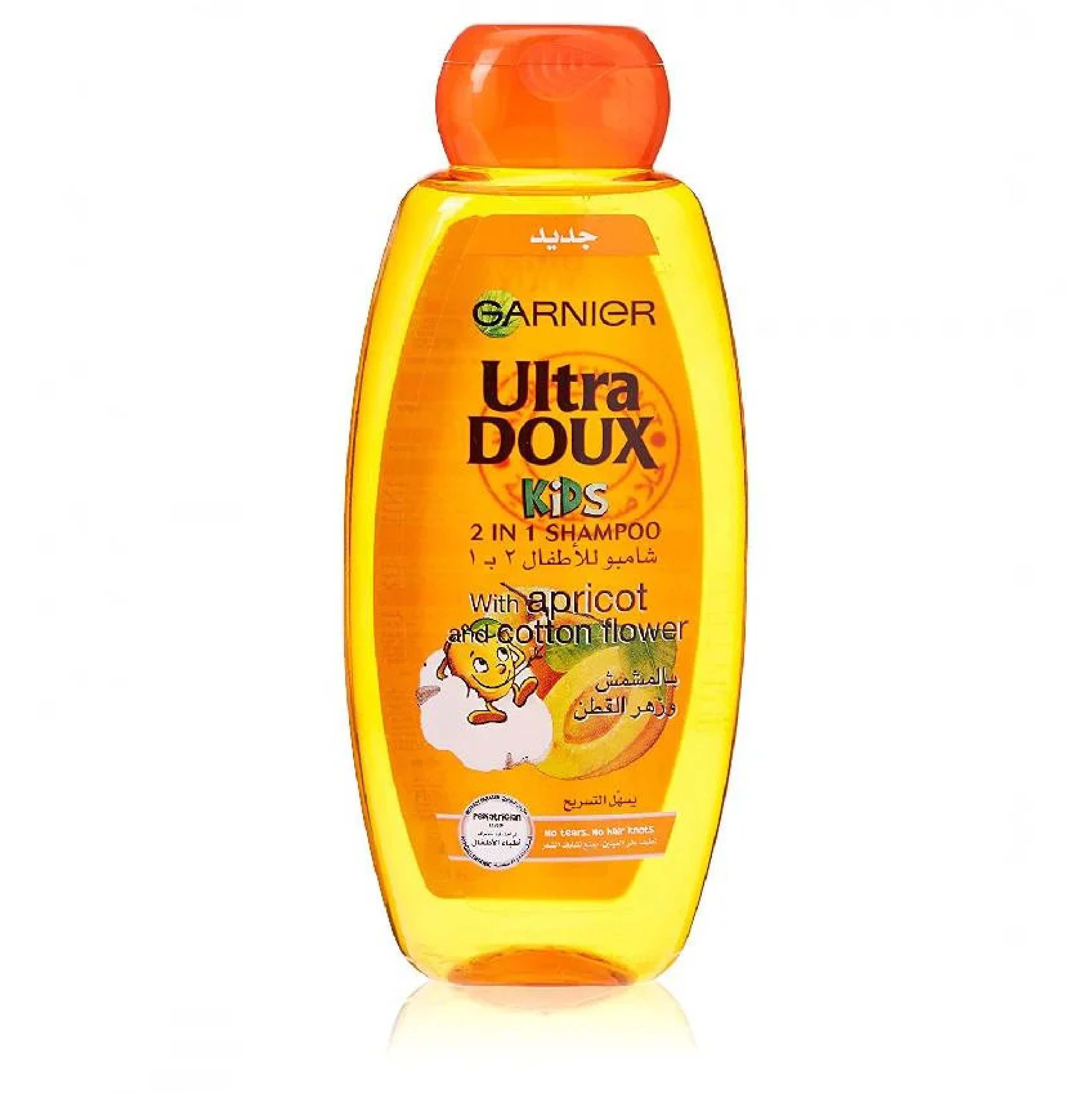 Garnier Ultra Doux, Kids apricot shampoo, Mild shampoo with apricot extract for children, 400 ml
