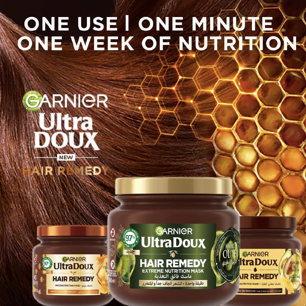 Ultra Doux, Olive Mythic Mask, Deep conditioning hair mask with olive oil, 340ml