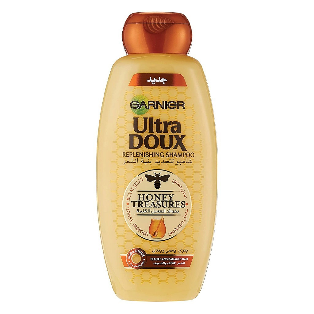 Garnier Ultra Doux, Honey shampoo, Nourishing shampoo with honey extract for soft hair, 400 ml