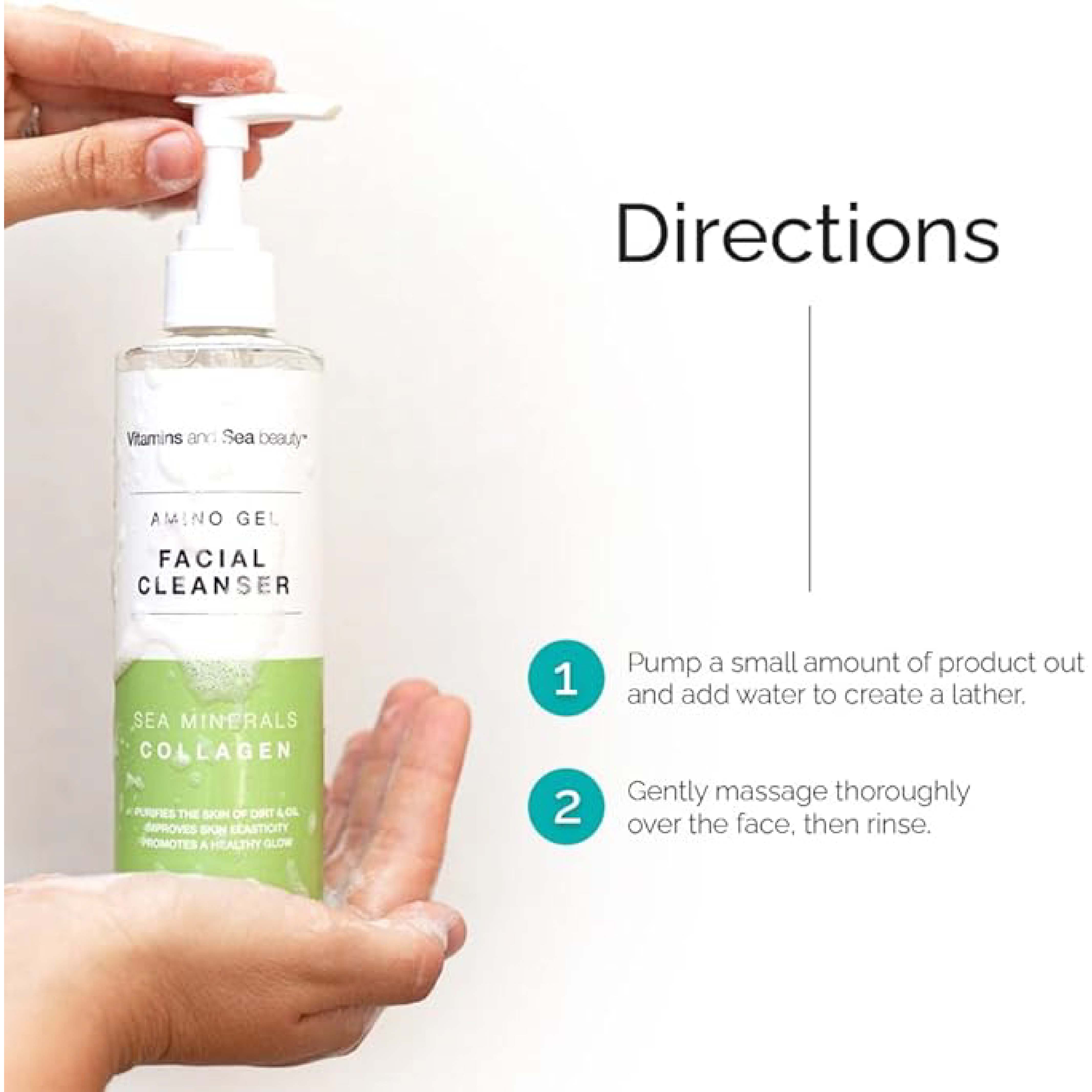 Sea Beauty, Cleanser Sea Mineral and Collagen, Refreshing facial cleanser with sea minerals and collagen