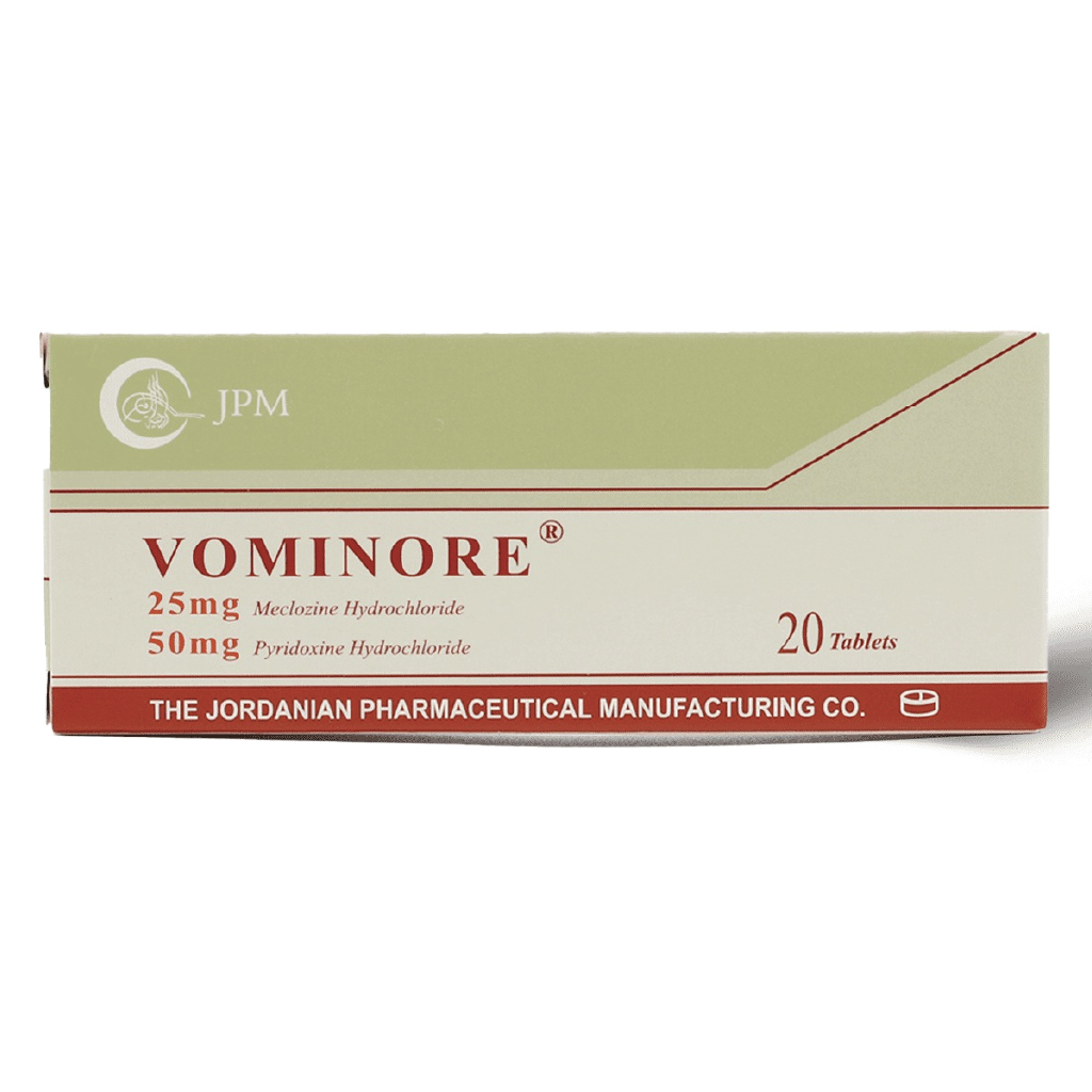 Vominore 25mg Per 50mg 20 Tablets