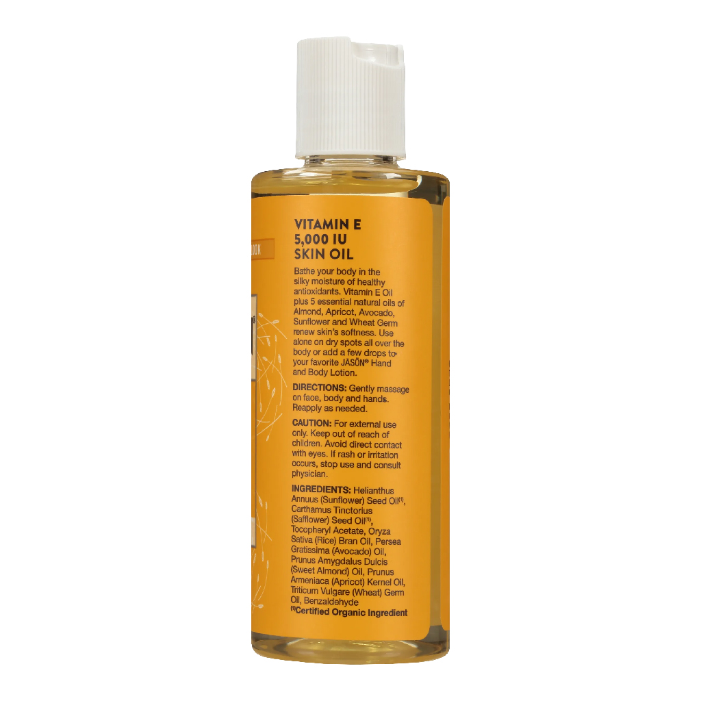 Jason, Vitamin E Oil 5000 IU, Lightweight moisturizing antioxidant oil, 118 ml
