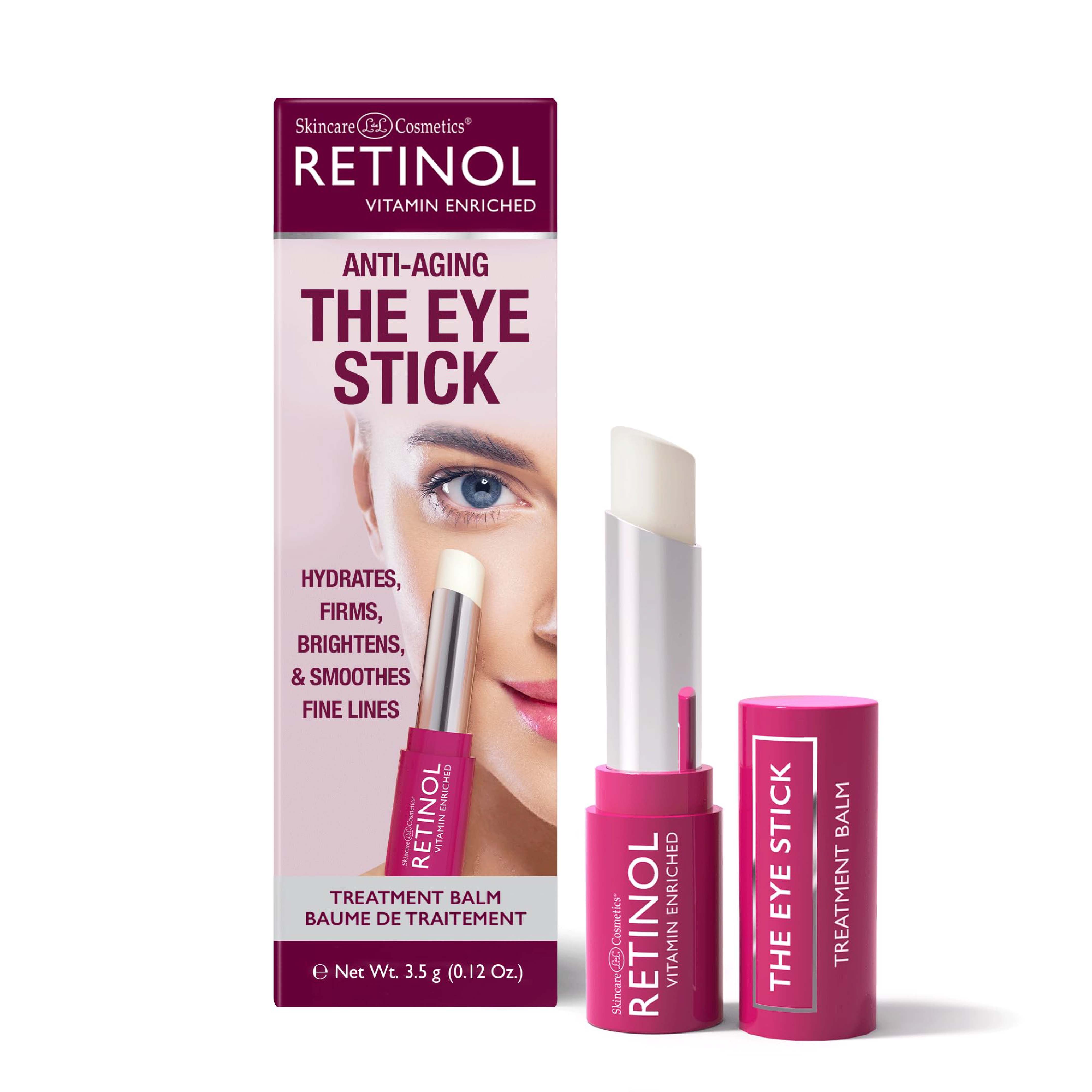Retinol, Eye Stick Treatment Balm, Anti-aging eye treatment balm with retinol, size not specified