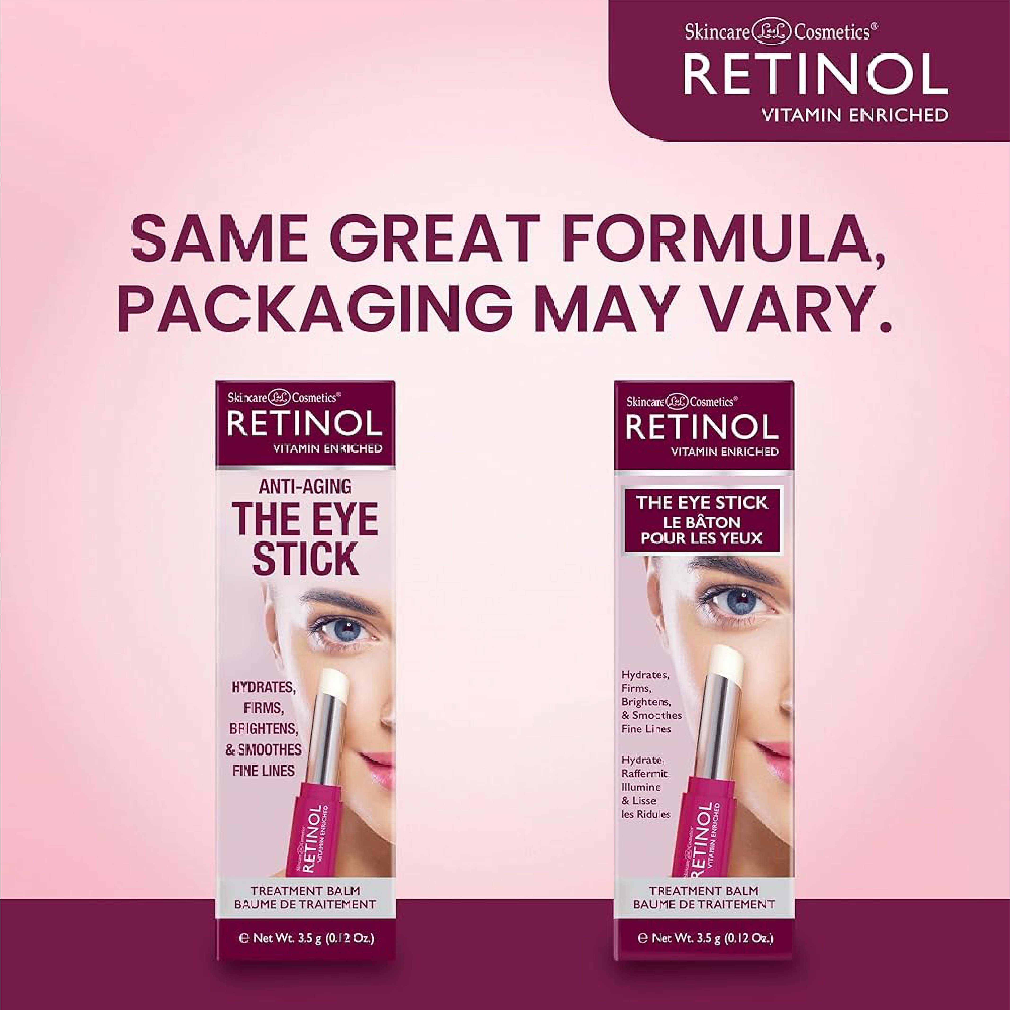 Retinol, Eye Stick Treatment Balm, Anti-aging eye treatment balm with retinol, size not specified