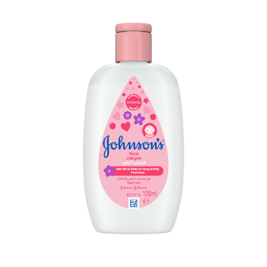 Johnson Baby, Baby cologne floral, Gentle floral fragrance for babies, 100ml