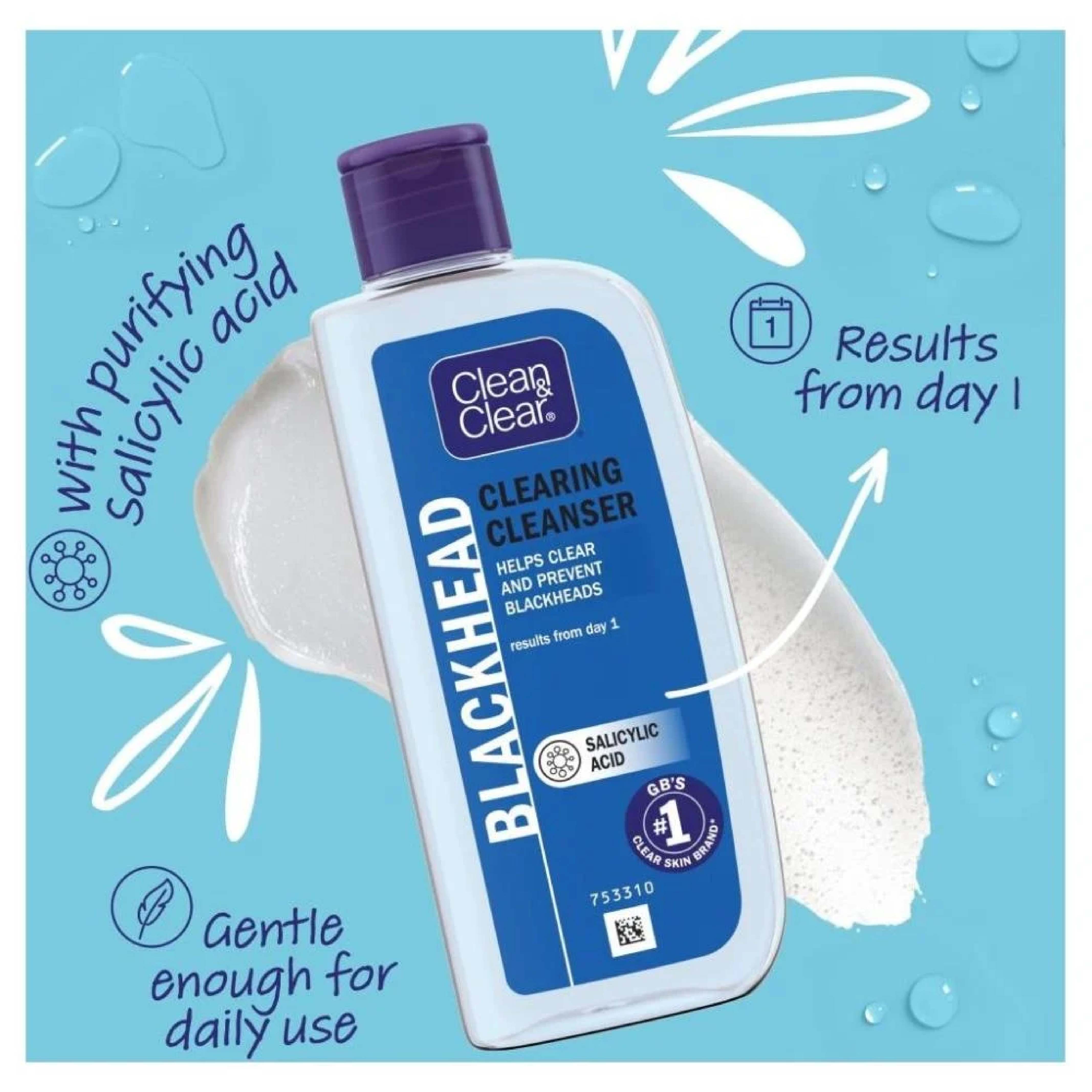 C&C, Blackhead Clearing Cleanser, Deep-cleansing facial wash, 200 ml