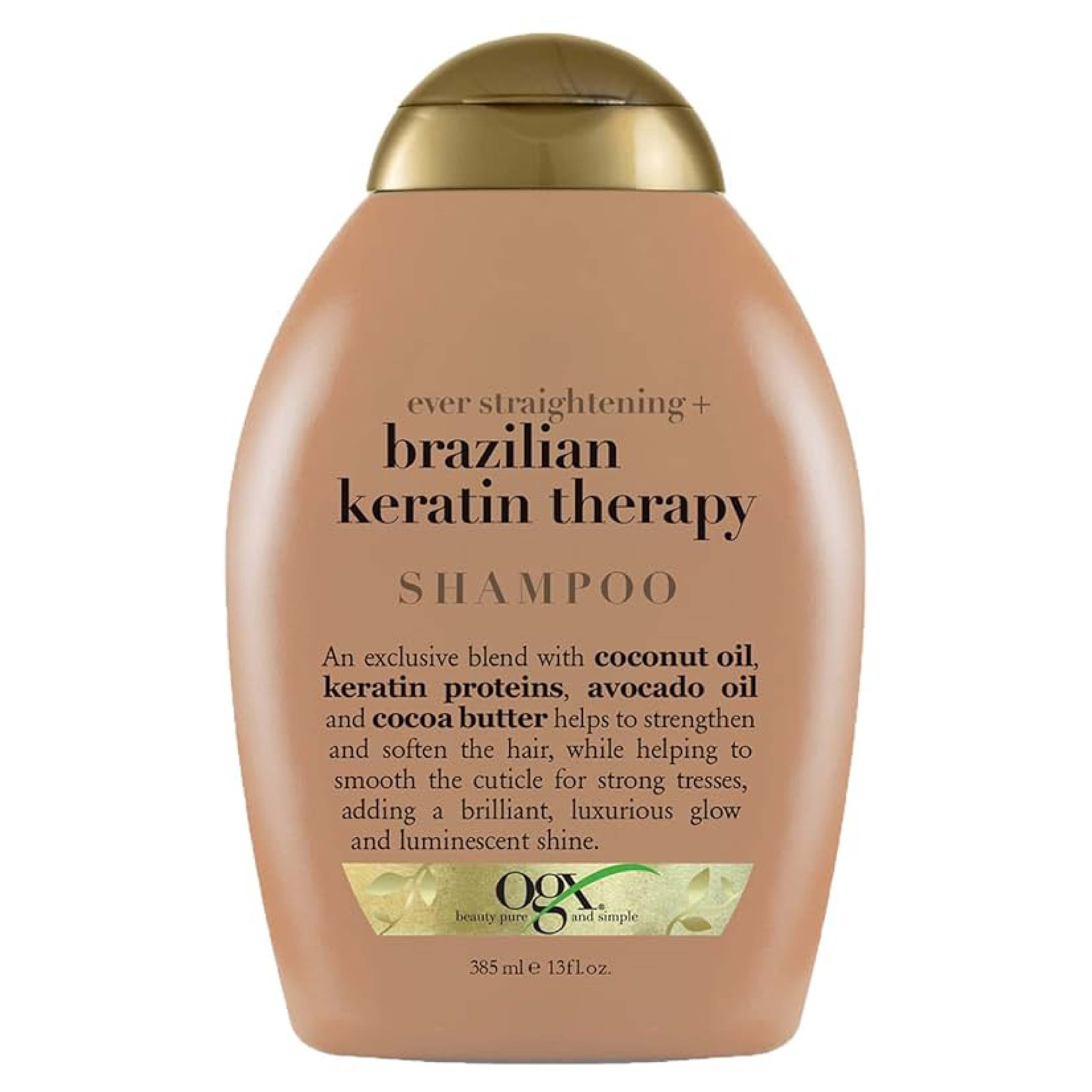 OGX, Biotin & keratin therapy shampoo, Strengthening shampoo for damaged hair, 385ml