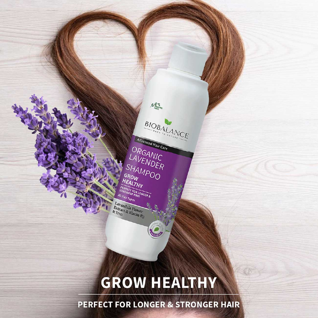 Bio Balance, Lavender Shampoo, Gentle lavender scented hair cleanser, 330ml