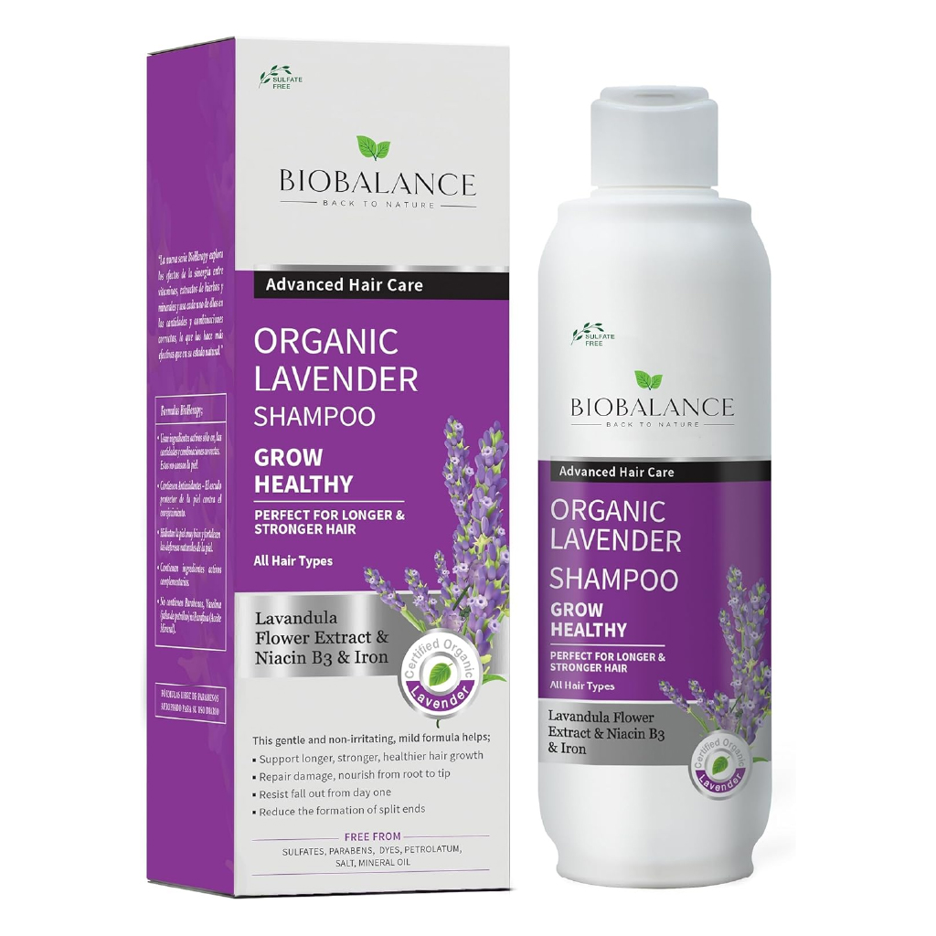 Bio Balance, Lavender Shampoo, Gentle lavender scented hair cleanser, 330ml