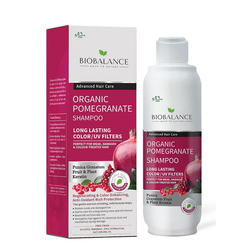 Bio Balance, Pomegranate Shampoo, Antioxidant rich shampoo for healthy hair, 330ml
