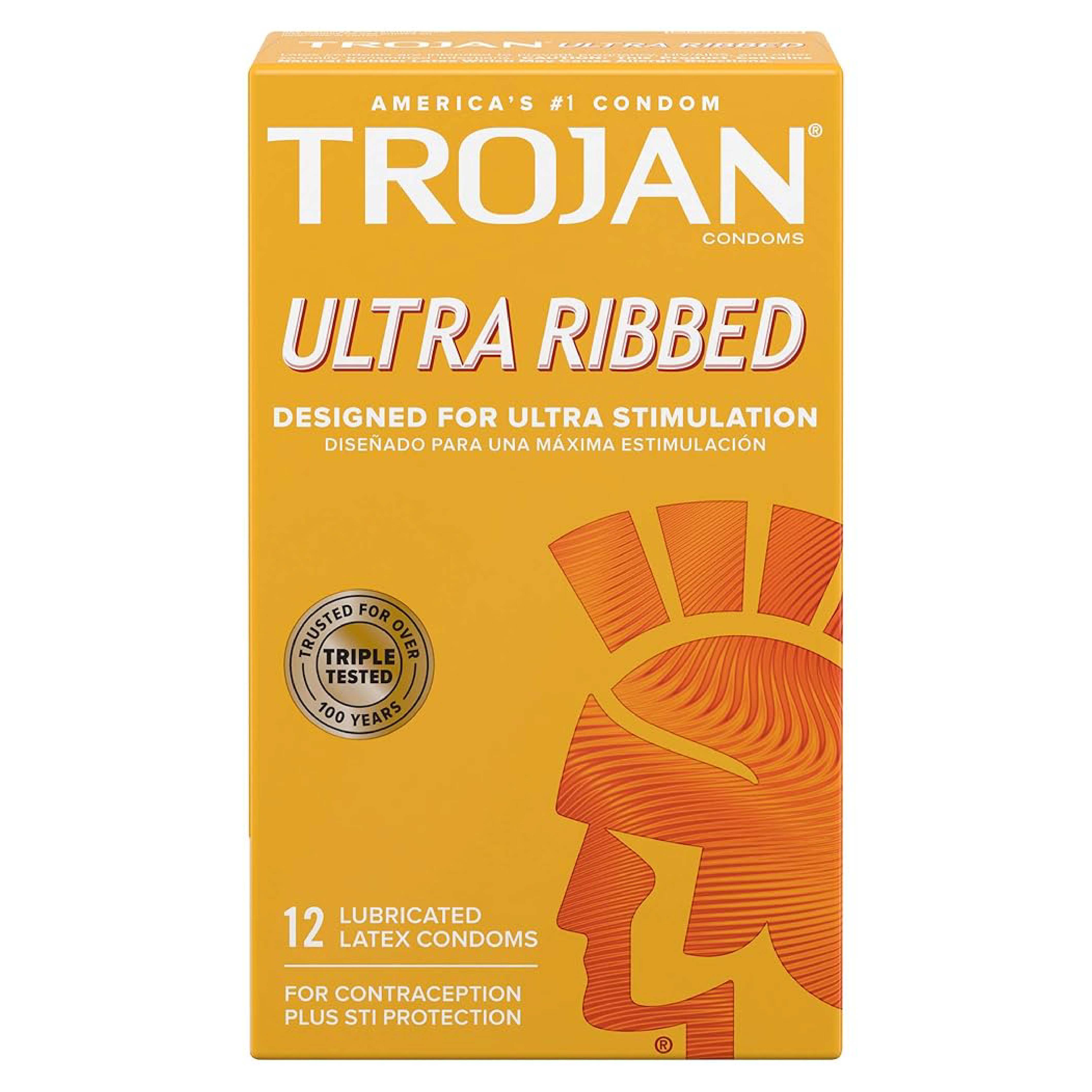 Ultra, Ribbed Latex Condoms, Textured condoms for enhanced pleasure