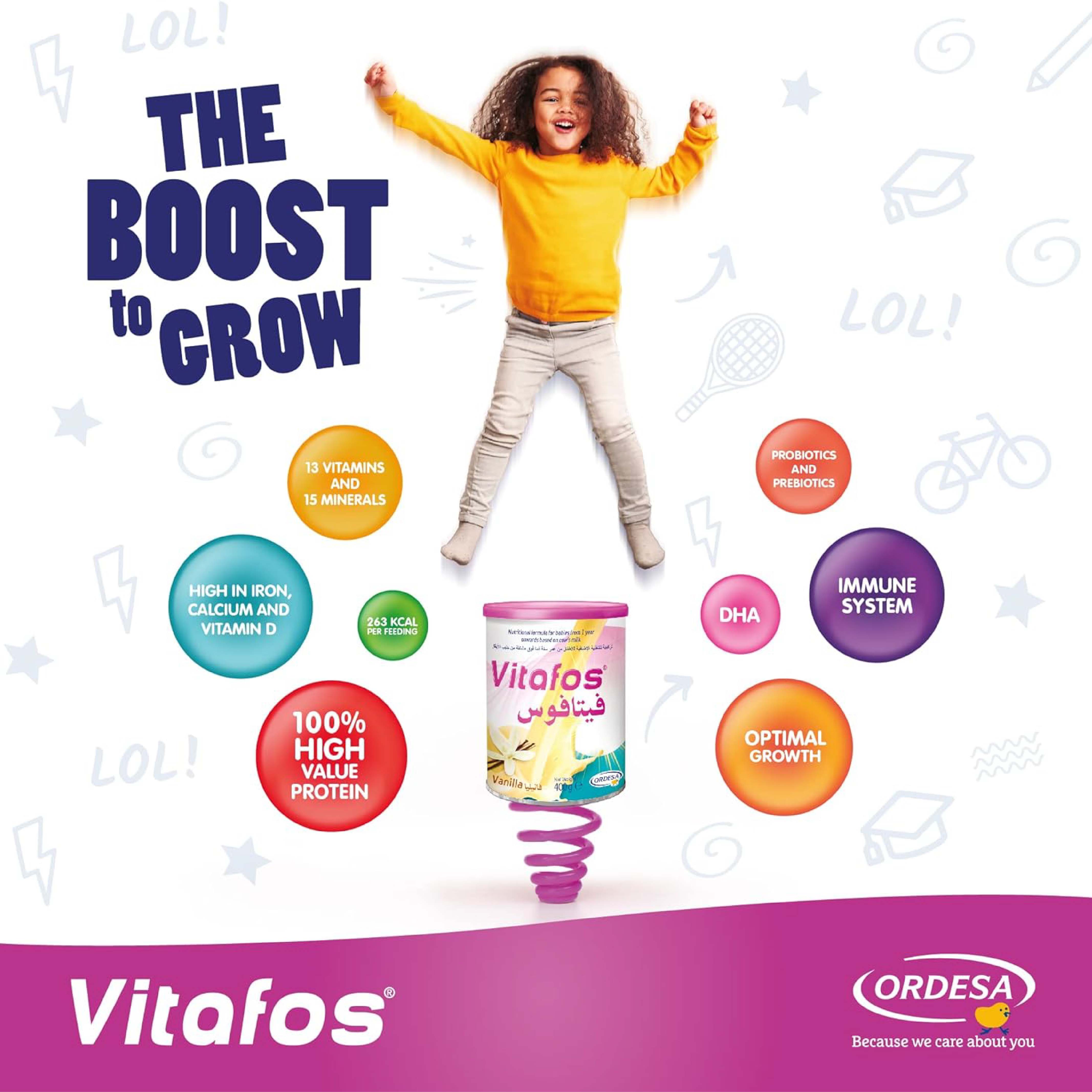 Vitafos Nutitional Milk For Toddlers From 1-10Years Old 400 G
