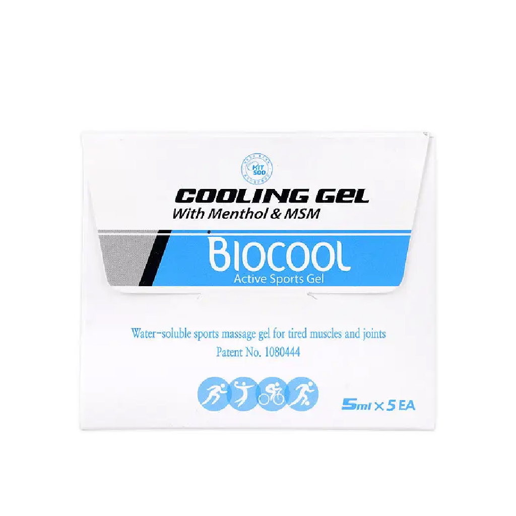 Biocool, Cooling Gel pouch, Soothing gel for pain relief and inflammation, 5 ml