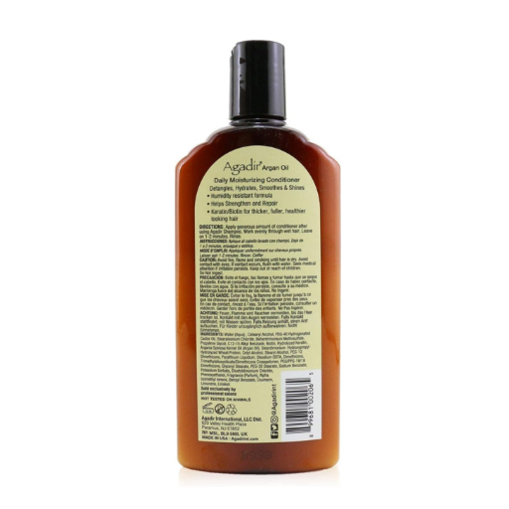Agadir, Argan Oil Daily Moisturizing Conditioner, Hydrating conditioner for smooth and soft hair