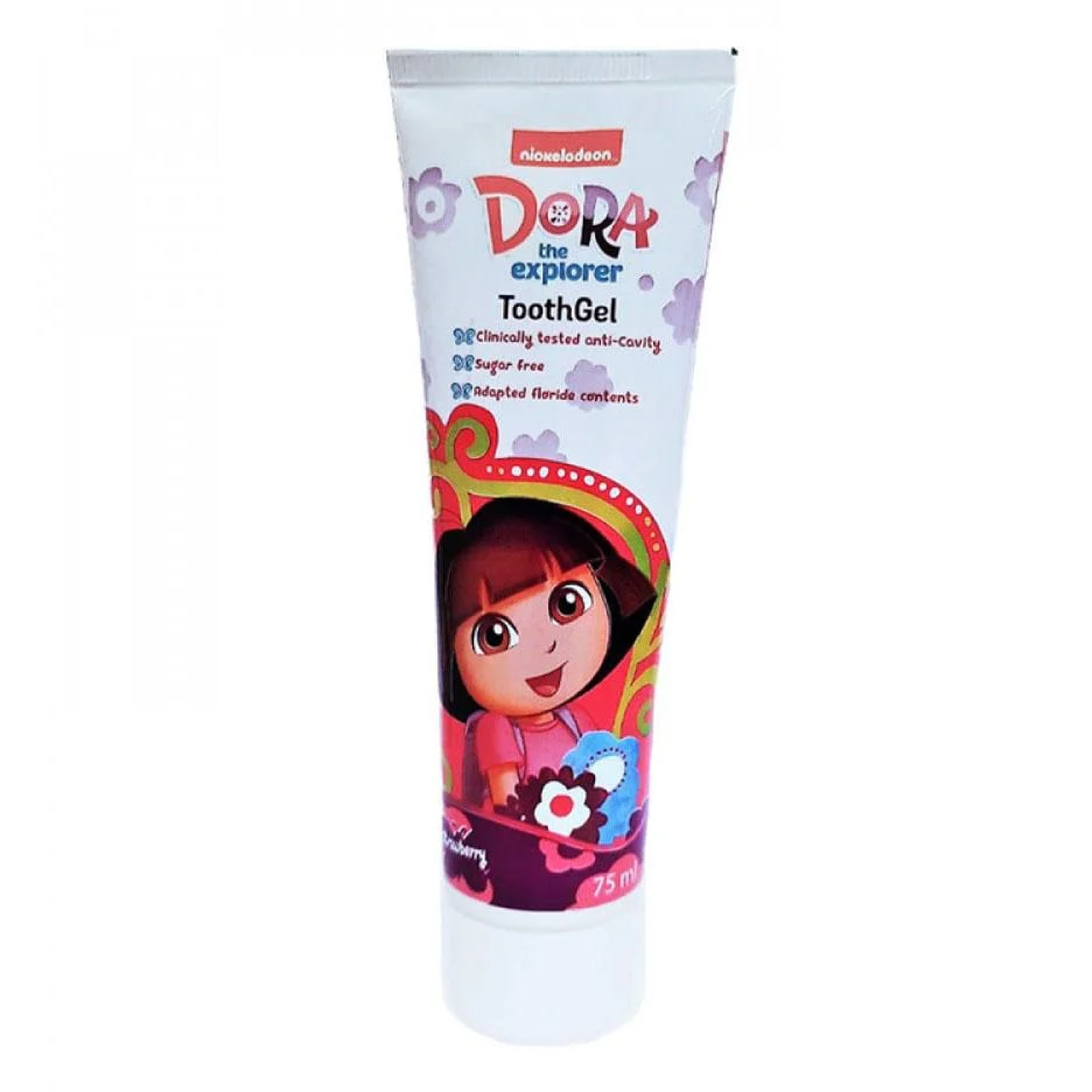 Nickelodeon, Organic Kids Toothpaste Dora with Strawberry Flavor, Natural toothpaste for children