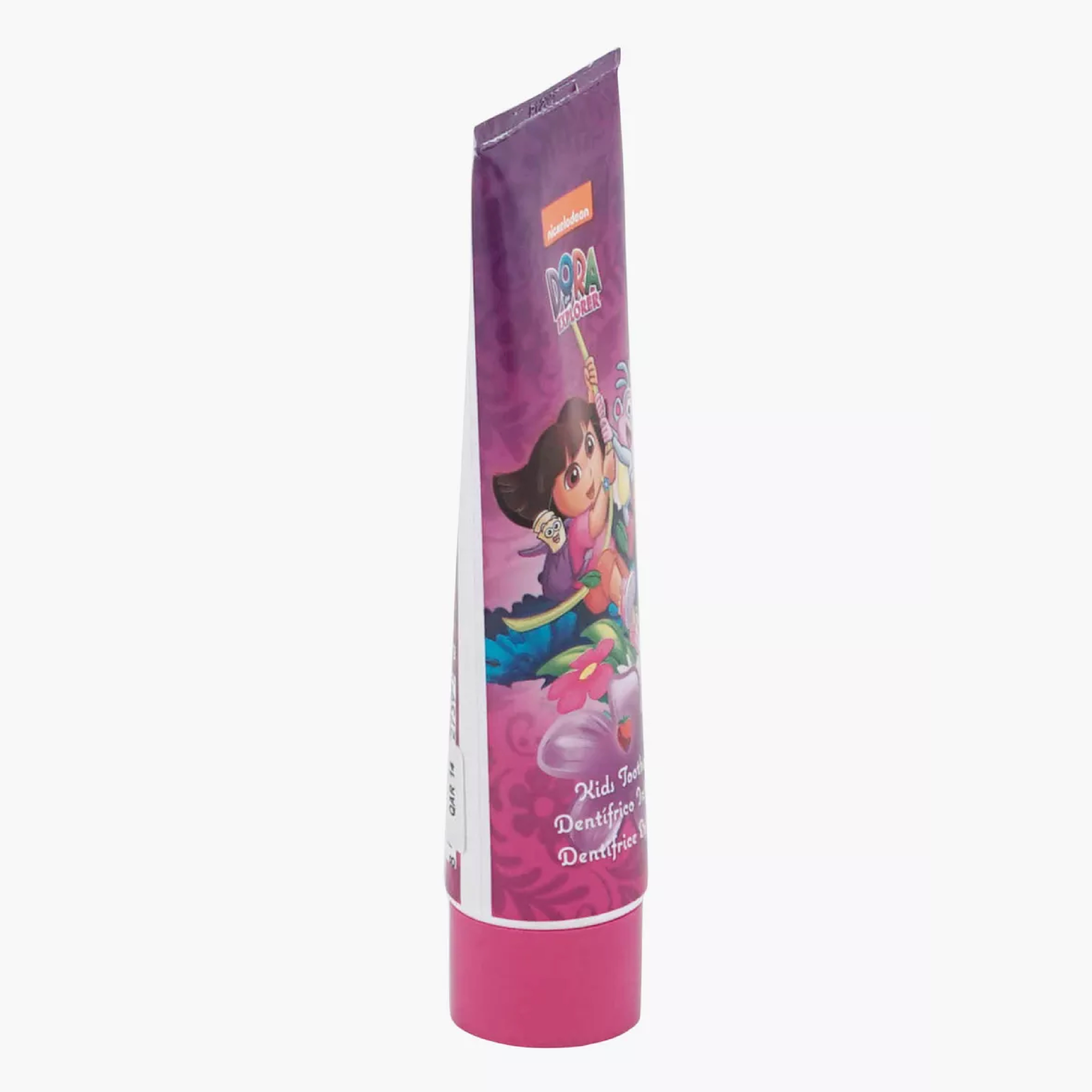 Nickelodeon, Organic Kids Toothpaste Dora with Strawberry Flavor, Natural toothpaste for children