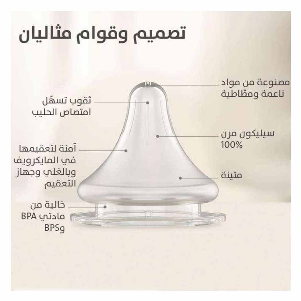 Pigeon, Wide neck peristaltic plus softouch nipple medium 3 months, Soft silicone nipple for medium flow feeding
