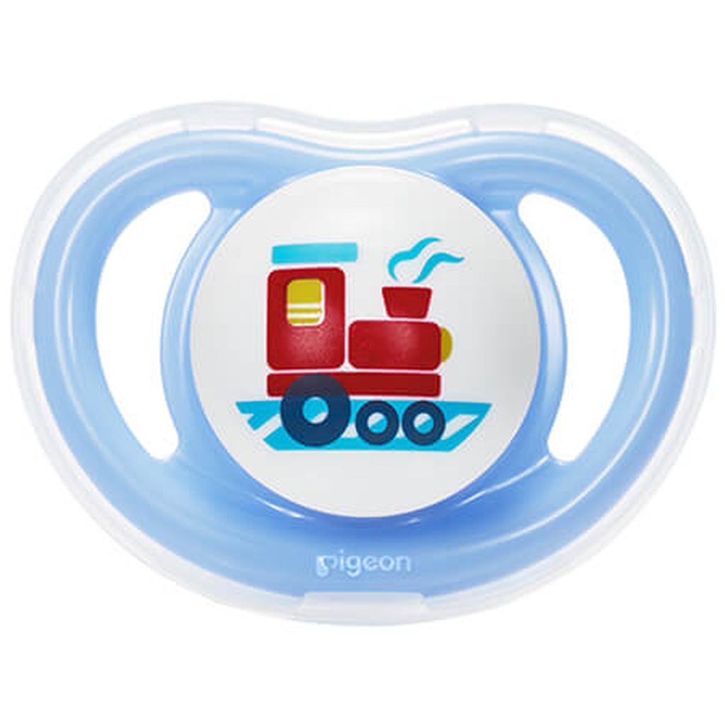 Pigeon, Minilight Pacifier Size S Train, Soothing pacifier for newborns 0+ months