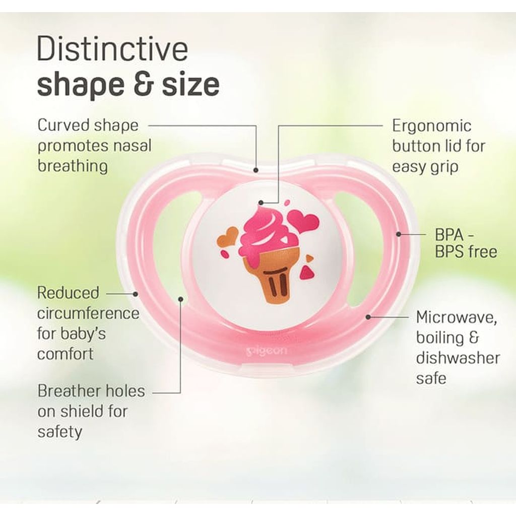 Pigeon Minilight Pacifier Single (S) Girl Ice Cream