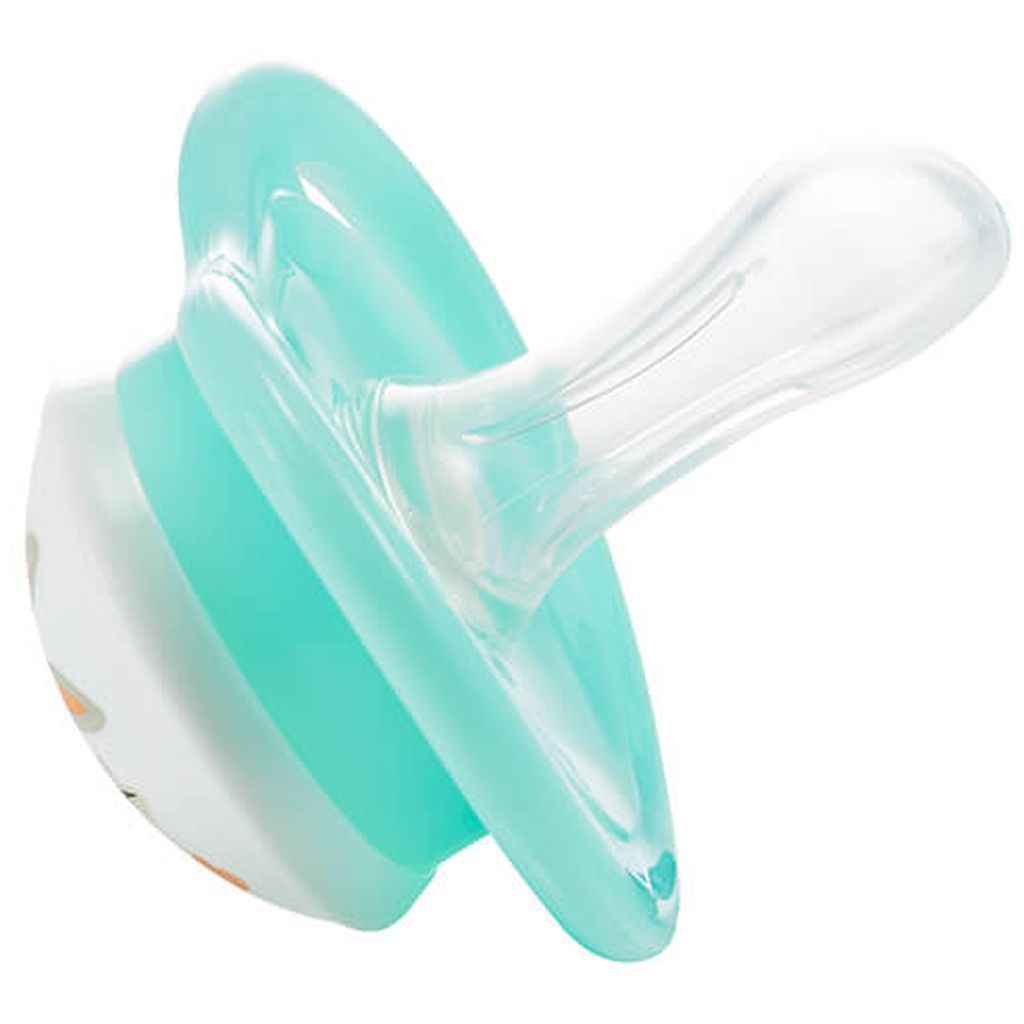 Pigeon, Minilight Pacifier Size S, Soft pacifier for newborns 0+ months, rabbit design, 1 piece