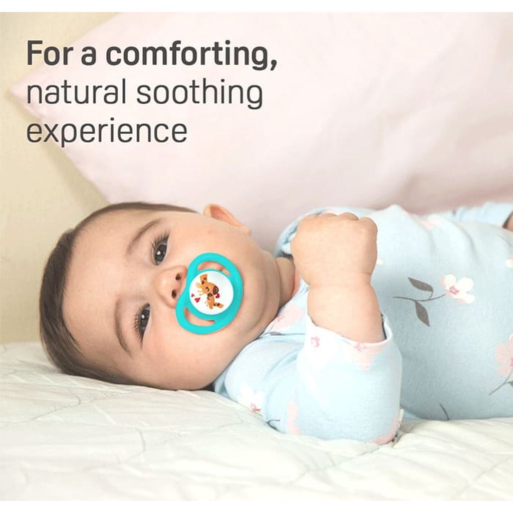 Pigeon, Minilight Pacifier Size L Giraffe, Soothing pacifier for 12+ months toddlers