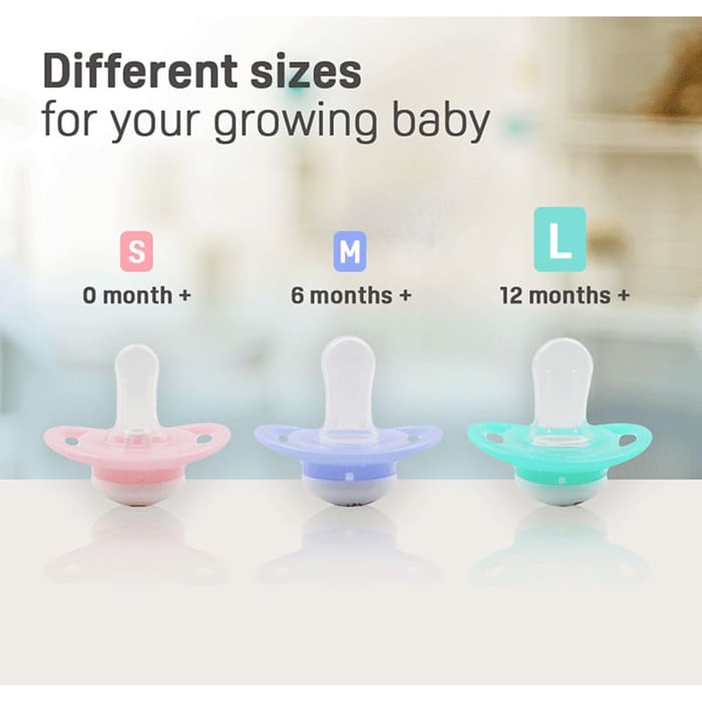 Pigeon, Minilight Pacifier Size L Giraffe, Soothing pacifier for 12+ months toddlers