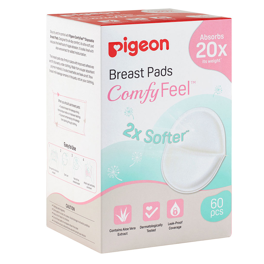 Pigeon, Breast Honeycomb Pads, Absorbent breast pads for nursing mothers, 50 pieces
