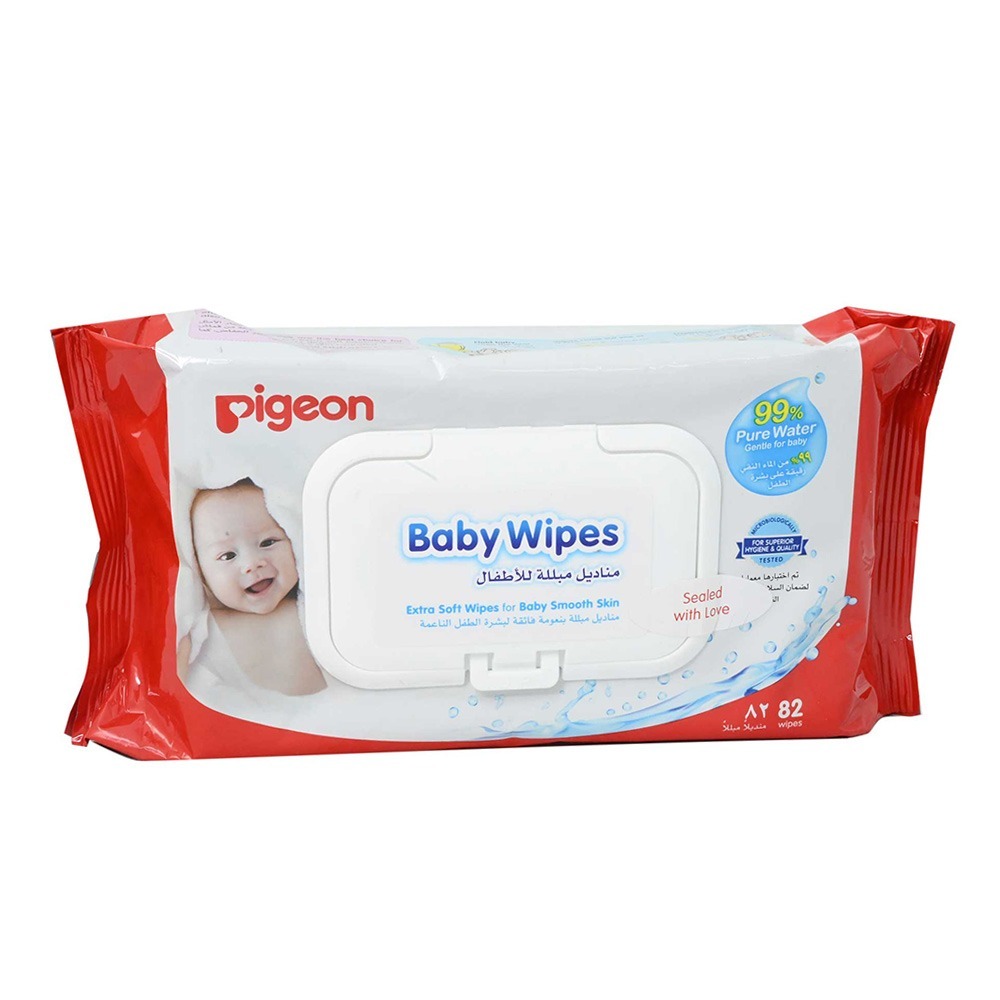 Pigeon, Moisturizing Cloth Baby Wipes, Soft moisturizing wipes for baby care, 210 sheets