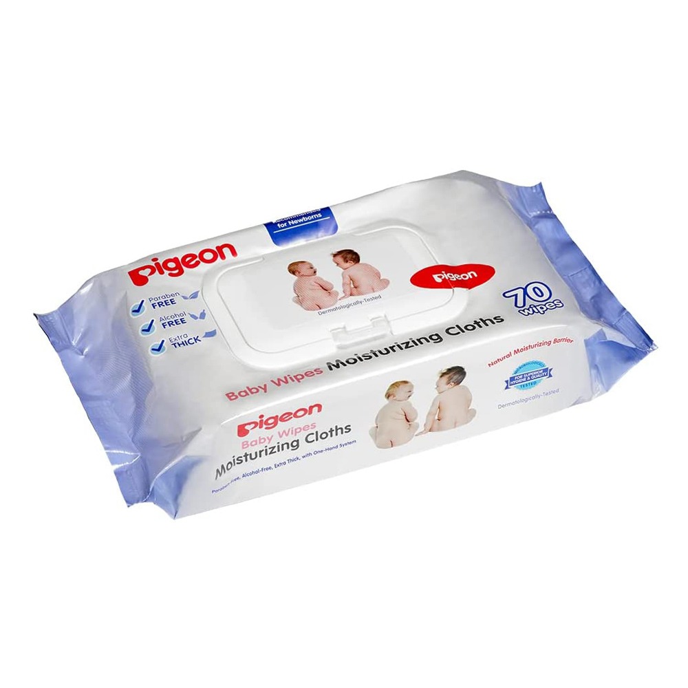 Pigeon Moisturizing Baby Wipes 70 Pieces