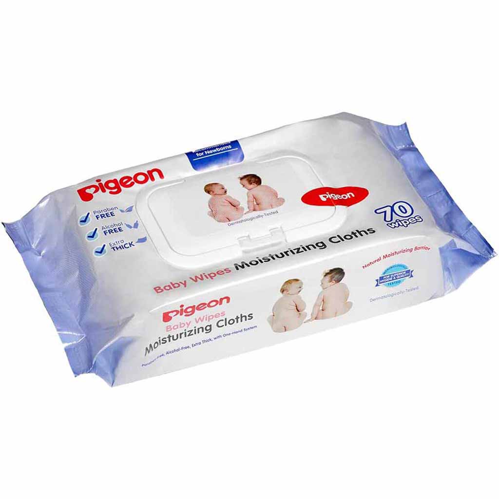 Pigeon, Moisturizing Baby Wipes, Gentle moisturizing wipes for babies, 210 sheets