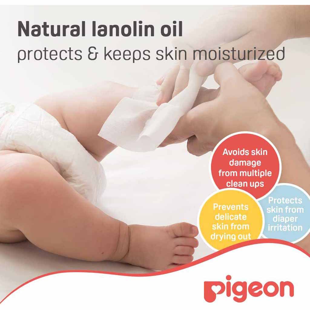 Pigeon, Moisturizing Baby Wipes, Gentle moisturizing wipes for babies, 210 sheets