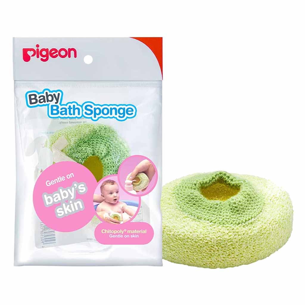 Pigeon, Baby Bath Sponge, Soft gentle sponge for delicate baby skin cleansing