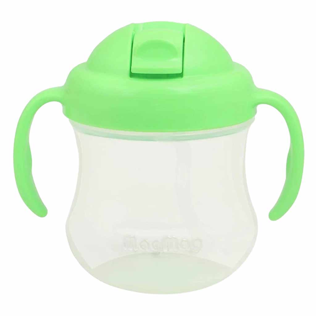 Pigeon, Magmag Straw Cup Step-3 8 Months, Toddler straw cup for easy drinking, 200ml, Green