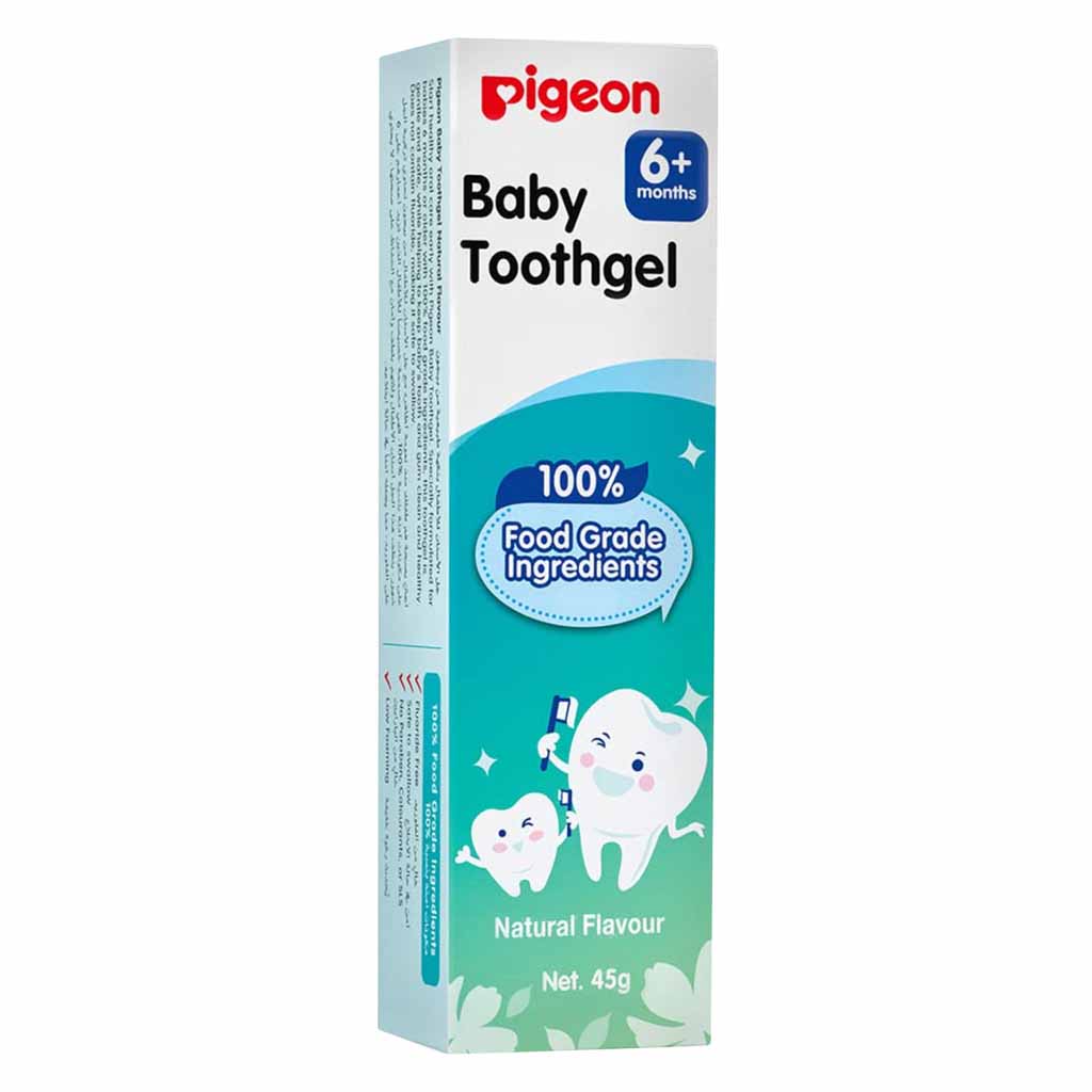 Pigeon, Natural Baby Toothgel 6 Months, Mild toothpaste for infant oral hygiene, 45 g