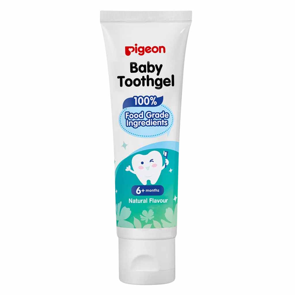 Pigeon, Natural Baby Toothgel 6 Months, Mild toothpaste for infant oral hygiene, 45 g